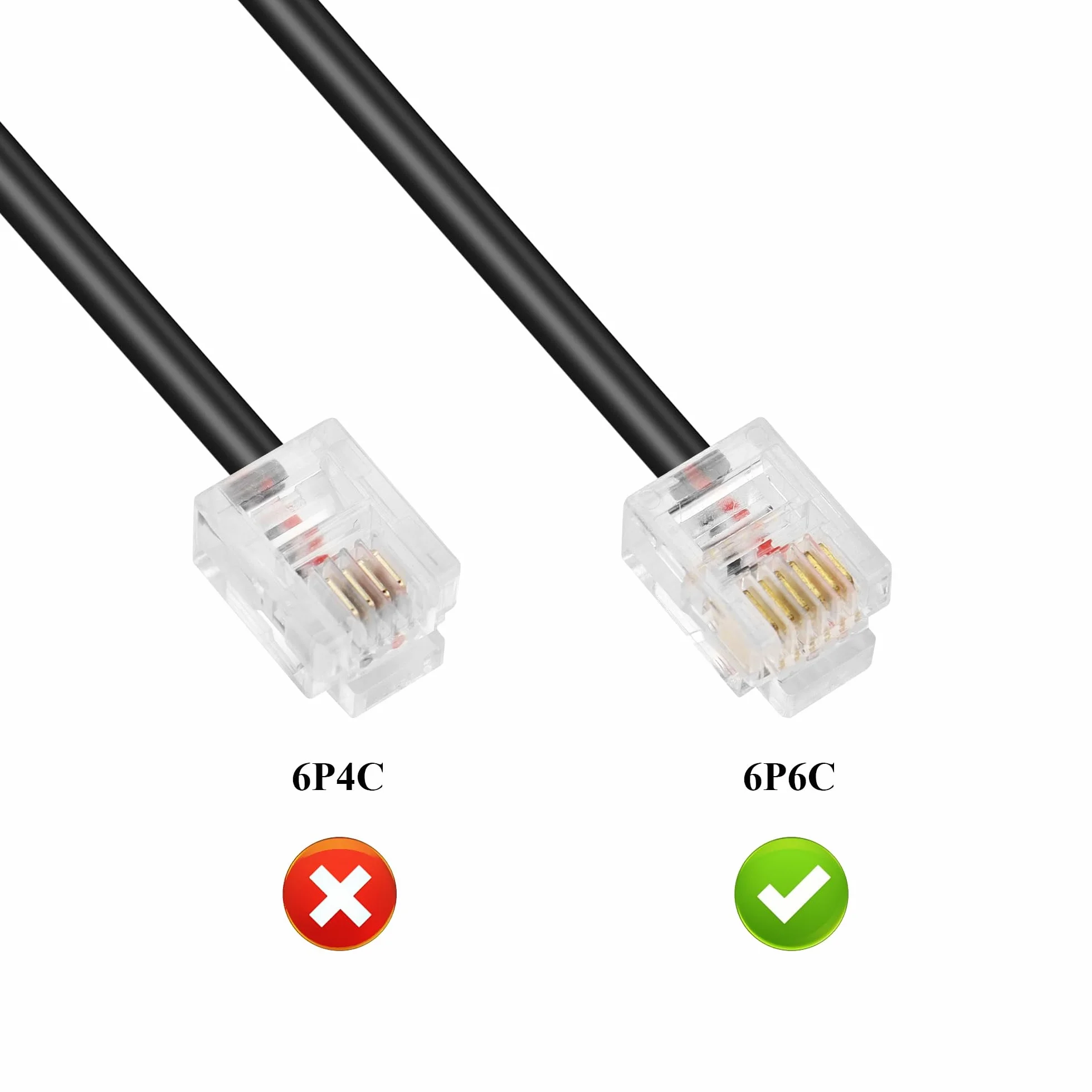 GINTOOYUN DB9 do RJ11 DB9-pinowy żeński kabel męski na RJ11/RJ12 6P6C kryształ telefon wtyczka RS232 Adapter do debugowania kabla do APC, UPS, telefonu, sterowania przemysłowego komputera itp. (5,9FT