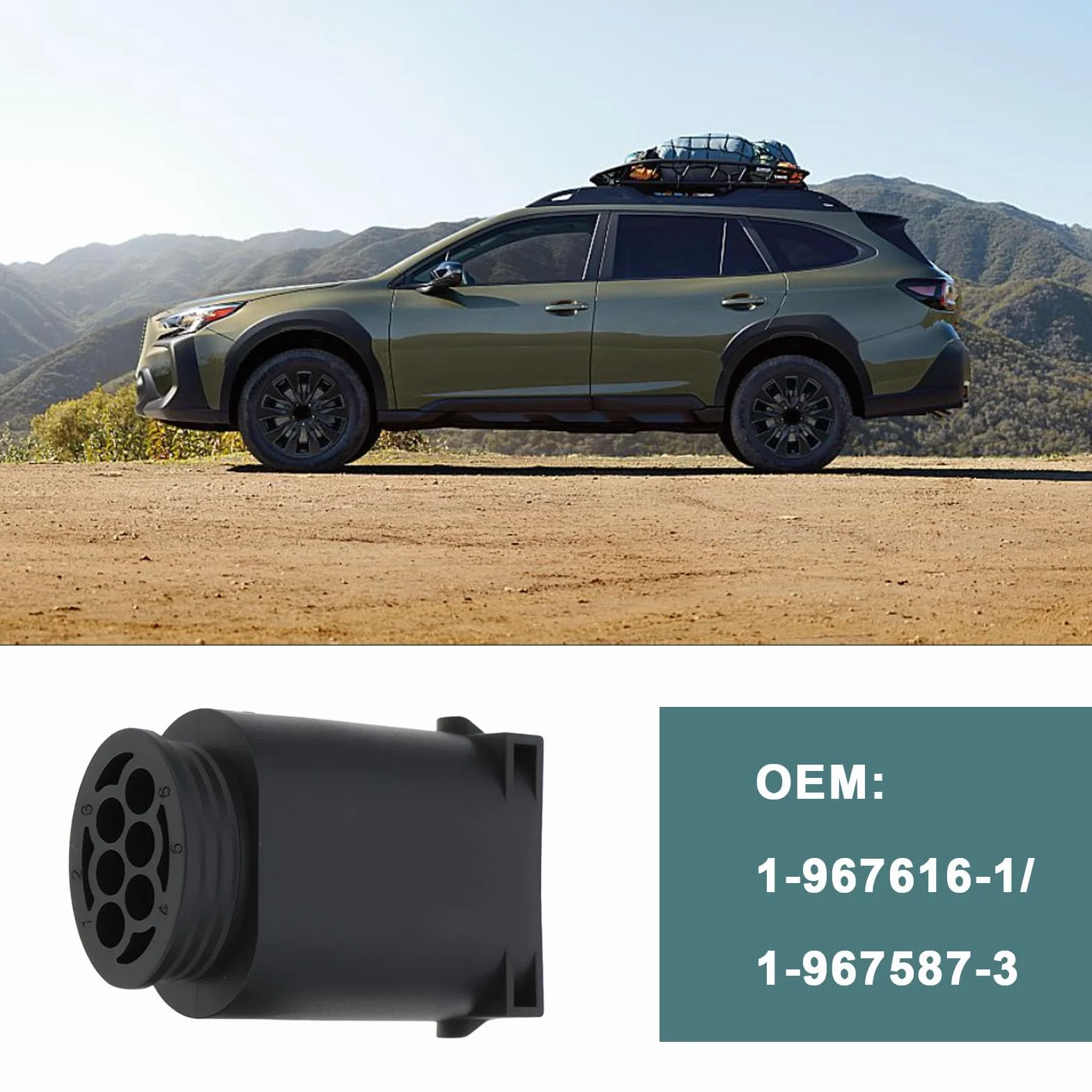 MQS Automotive 6-pinowe złącze męskie żeńskie 1-967616-1 1-967587-3 kompatybilne VW AUDI