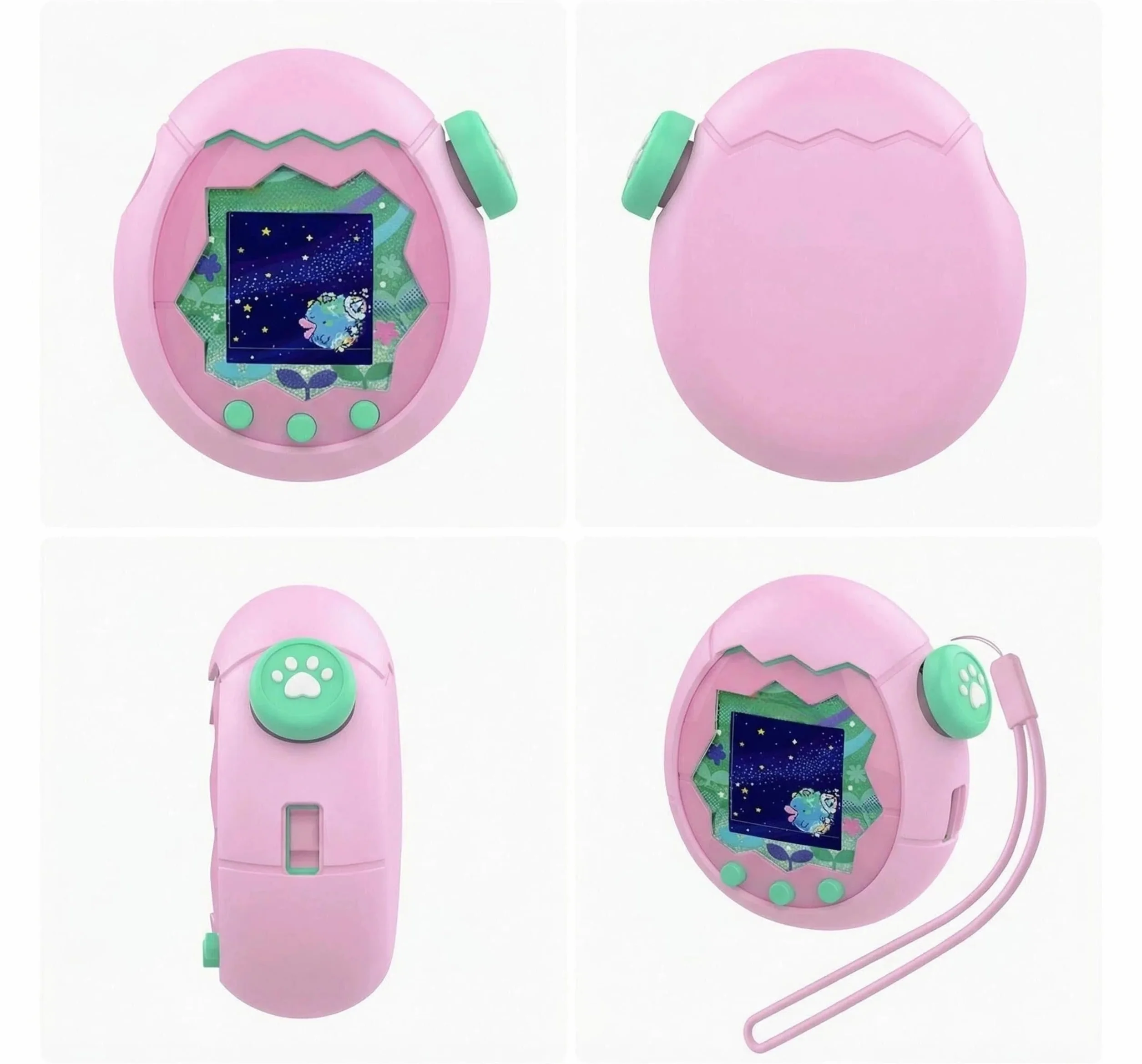 Miękkie Silikonowe Etui Ochronne do Tamagotchi Paradise | Wstrząsoodporne Ochrona Przed Upadkiem Odporne na Zarysowania i Pyłoszczelne Osłona Obudowa do Wirtualnego Pupila