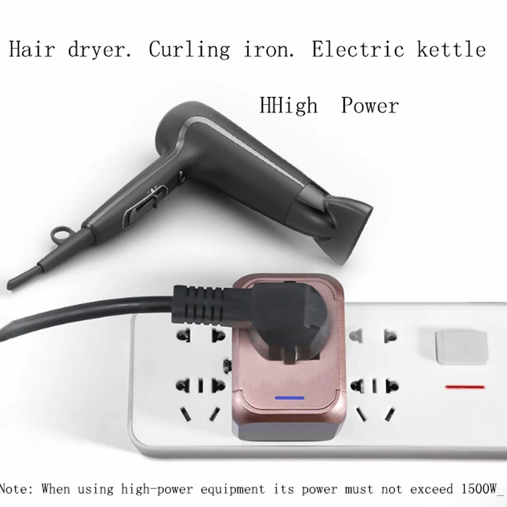 Przenośne podróże Międzynarodowe Gniazdo Konwersji Międzynarodowej, Worldwide Universal Adapter, Universal Socket Converter (Color : Gold)