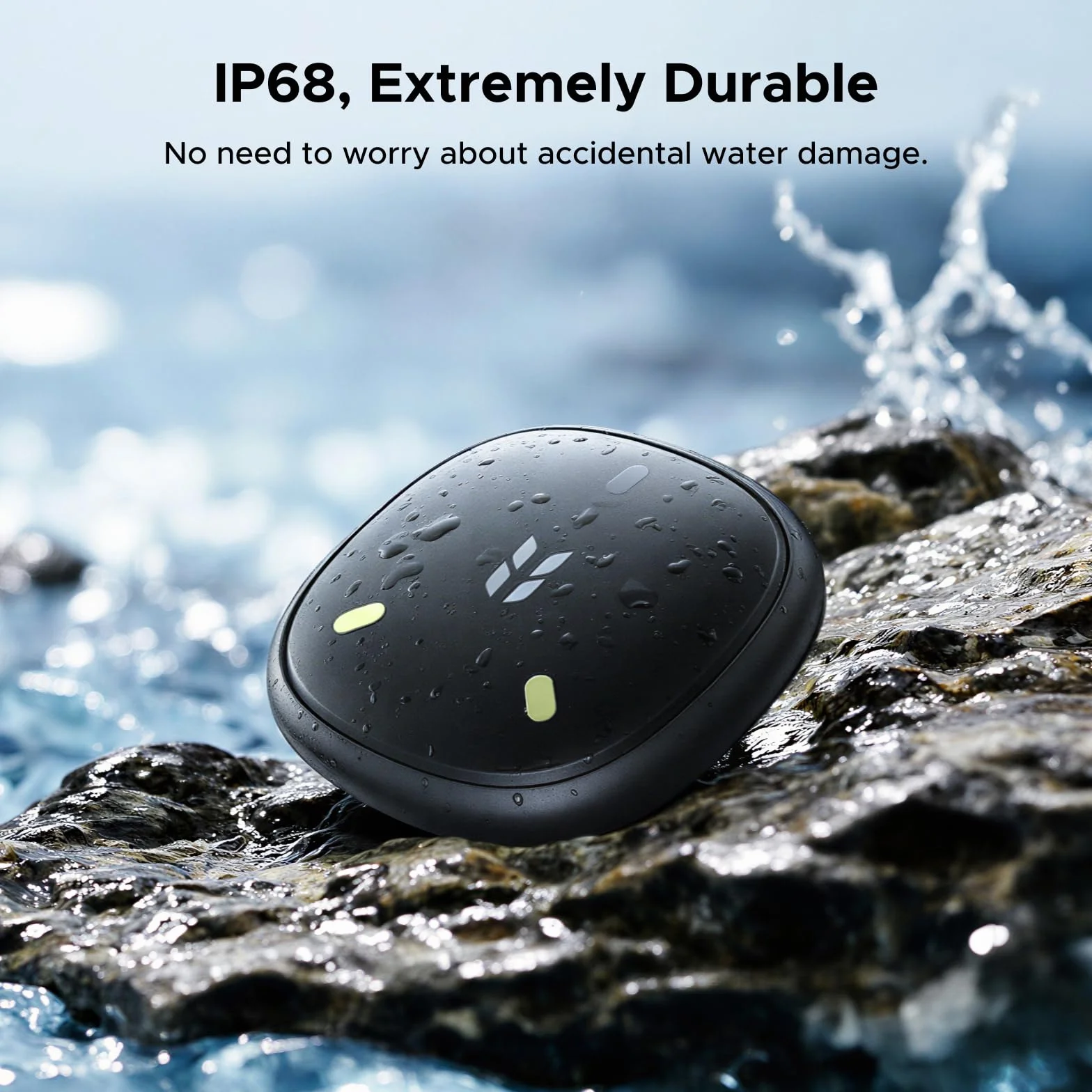 UGREEN FineTrack Mini Duo 2 Tracker kompatybilny z iOS i Android, 4 szt. | GPS tracker z sygnałem 110dB, Świecący design, IP68, Lokalizator do walizek, kluczy, plecaków itp.