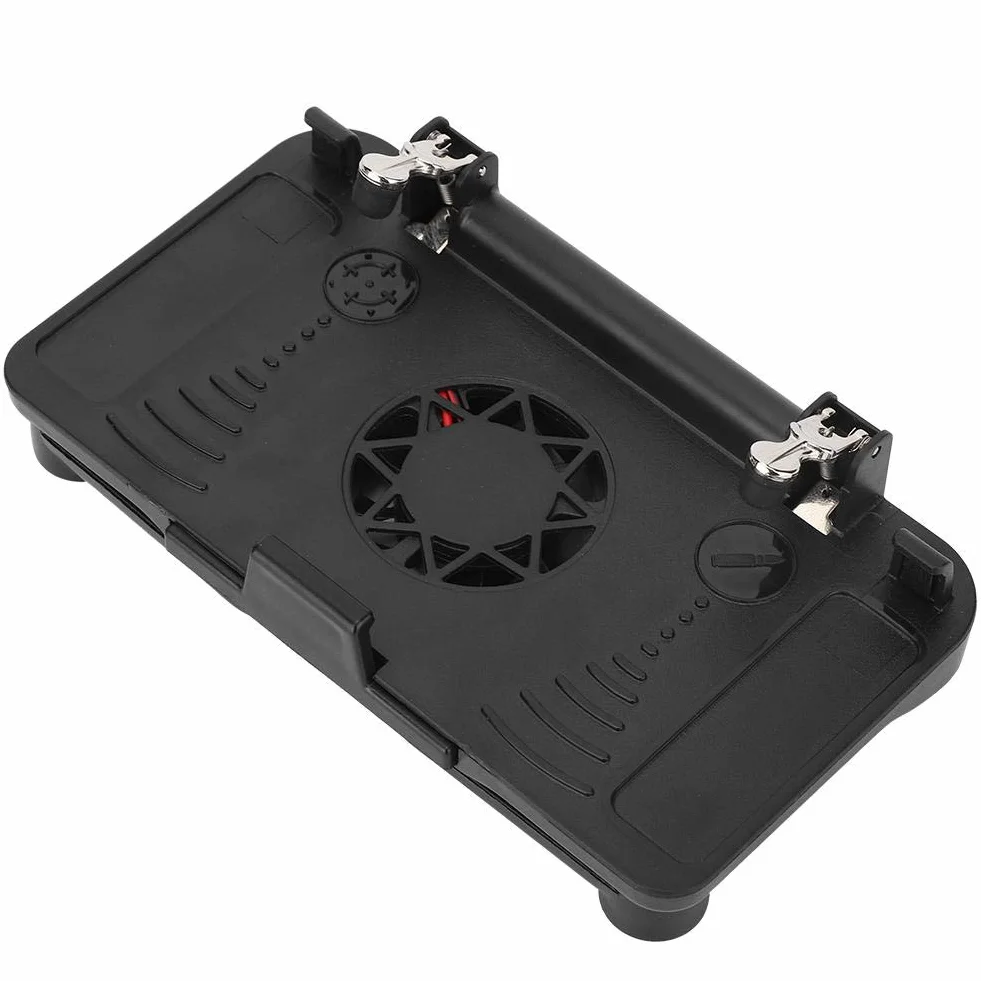 Kontroler do gier mobilnych, uchwyt na telefon komórkowy 4,7-6,0 cala Celuj i strzelaj Joystick spustowy z wentylatorem chłodzącym na telefon z systemem Android/iOS Double the comfort