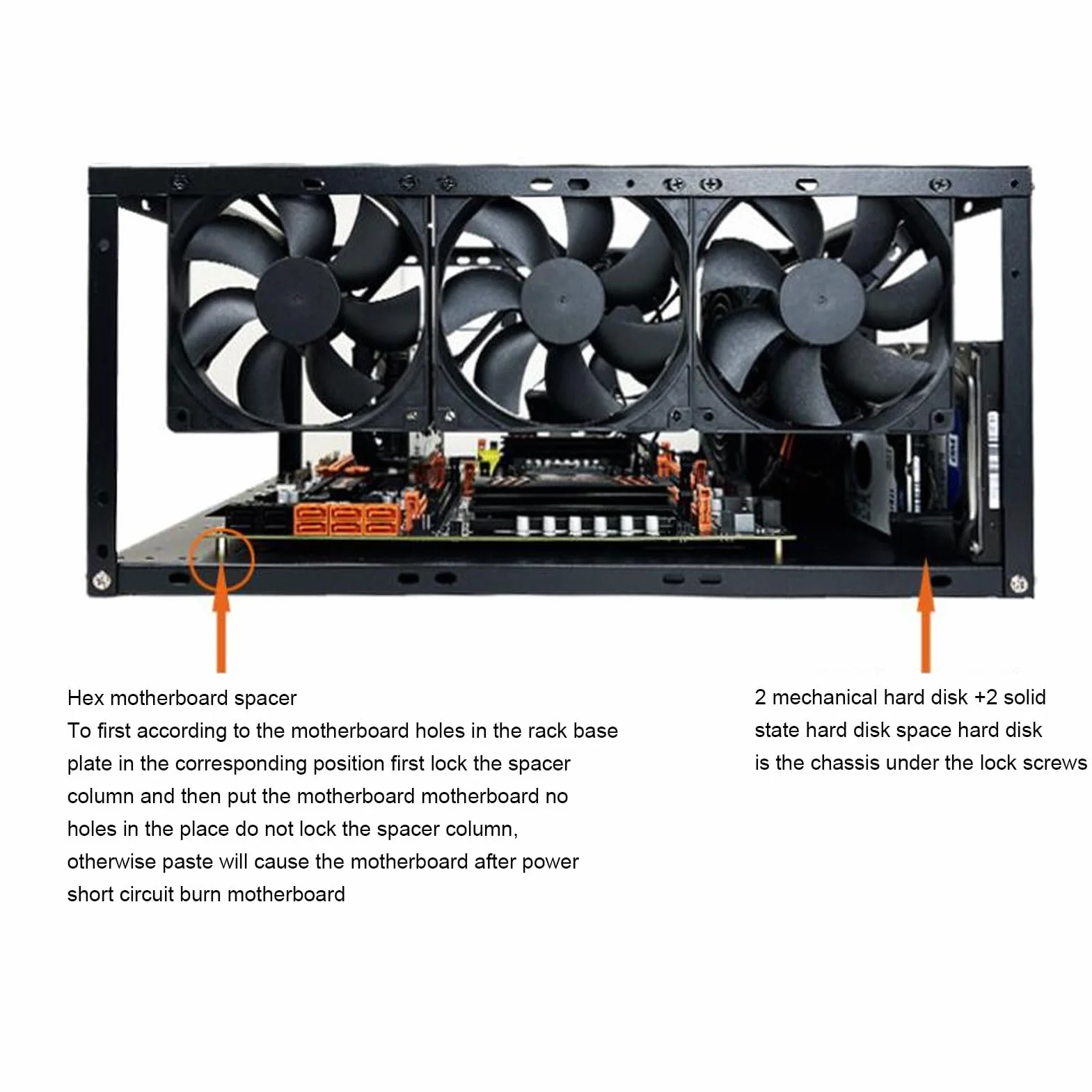 Obudowa Komputera do Gier DIY, Otwarta Obudowa ATX do Płyt Głównych E-ATX/ATX/M-ATX/ITX, Obsługa Chłodzenia Wodnego 360°, 4 Kieszenie na Dyski Twarde, Karty Graficzne o Pełnej
