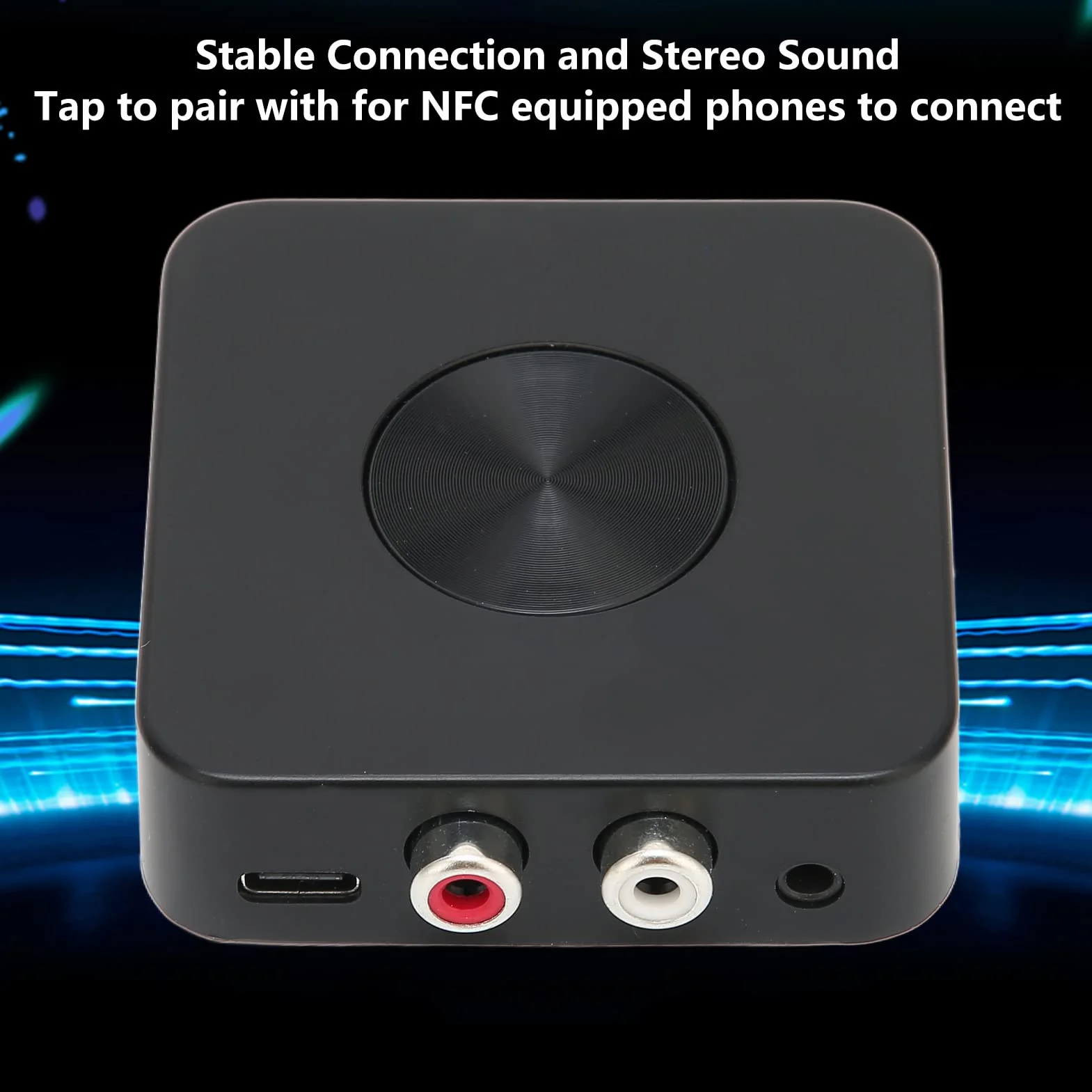 Odbiornik Bluetooth, Adapter Audio Bluetooth 2 w 1 z Kablem 3,5 Mm i Kablem RCA, Profesjonalny Bezprzewodowy Adapter Audio do Głośnika Kina Domowego