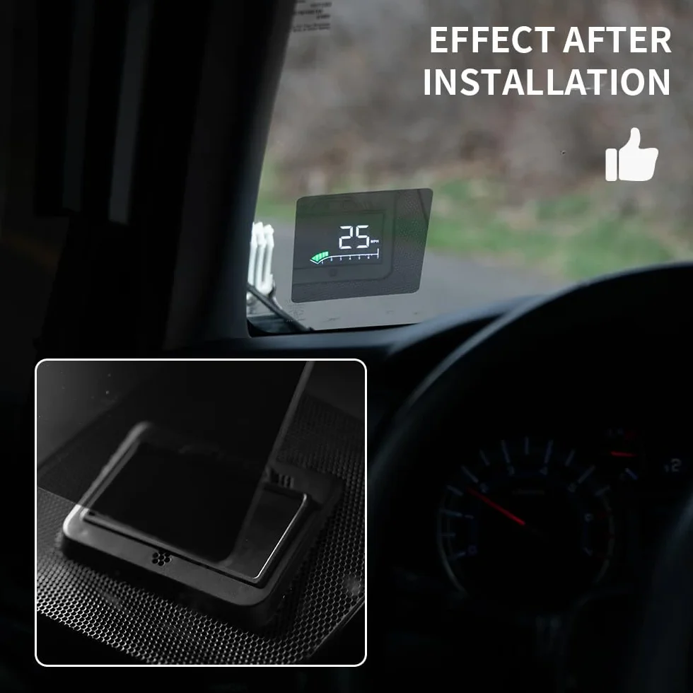 Samochodowy wyświetlacz Head Up do Toyoty 4Runner 2010-2018 - zamiennik osłony głośnika deski rozdzielczej, OBD Plug and Play, prędkość projektu na przedniej szybie, cyfrowy wyświetlacz HUD