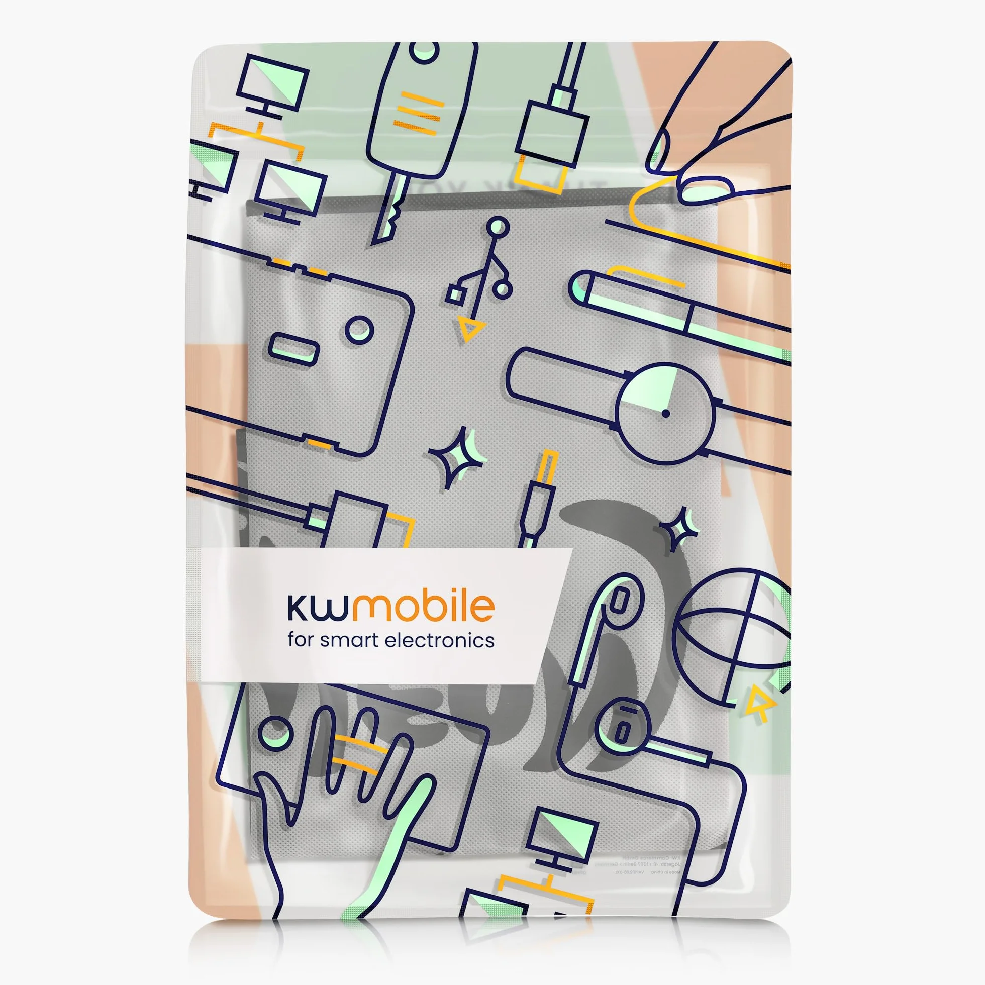 Kwmobile Osłona ekranu kompatybilna z 27-28" monitorem, ochrona ekranu z 2 przegródkami, szaro-czarna