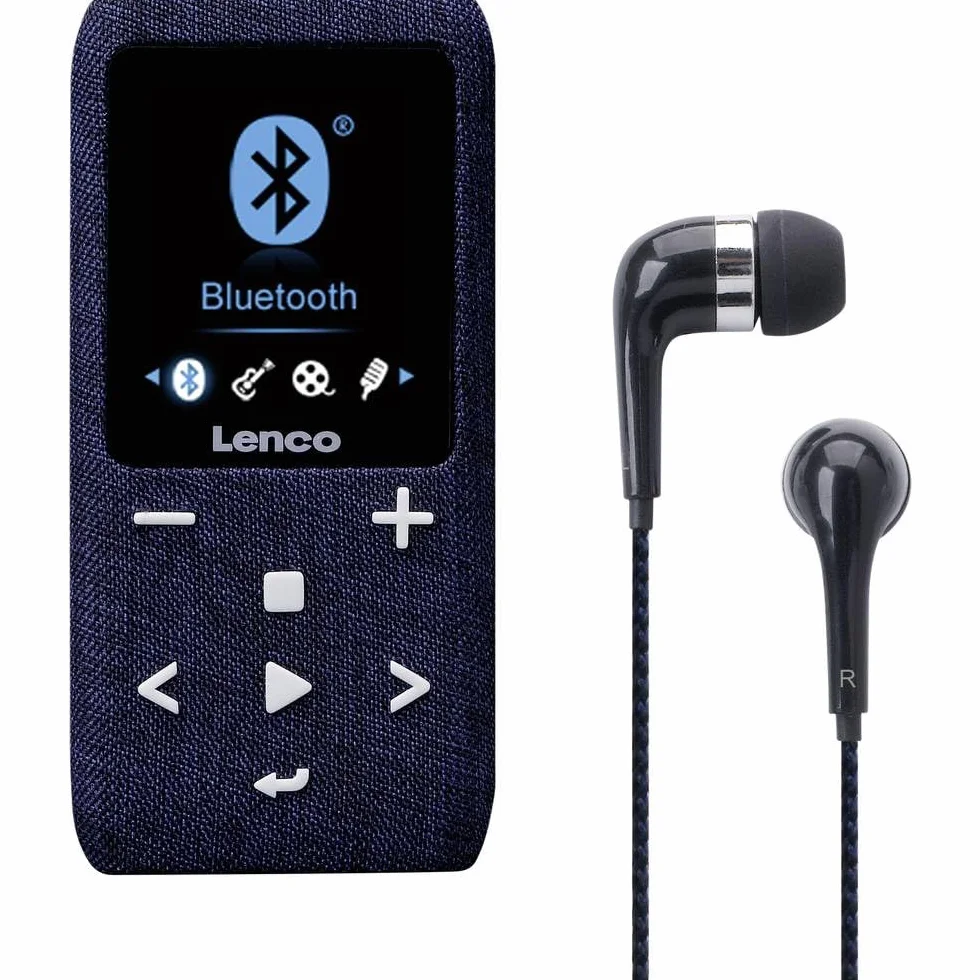 Lenco Xemio-861 odtwarzacz MP3 Bluetooth – karta micro SD 8 GB – Bluetooth – radio FM – funkcja memo głosowej – wyświetlacz TFT 1,8" – funkcja e-book – do 64 GB pamięci – niebieski, A003233