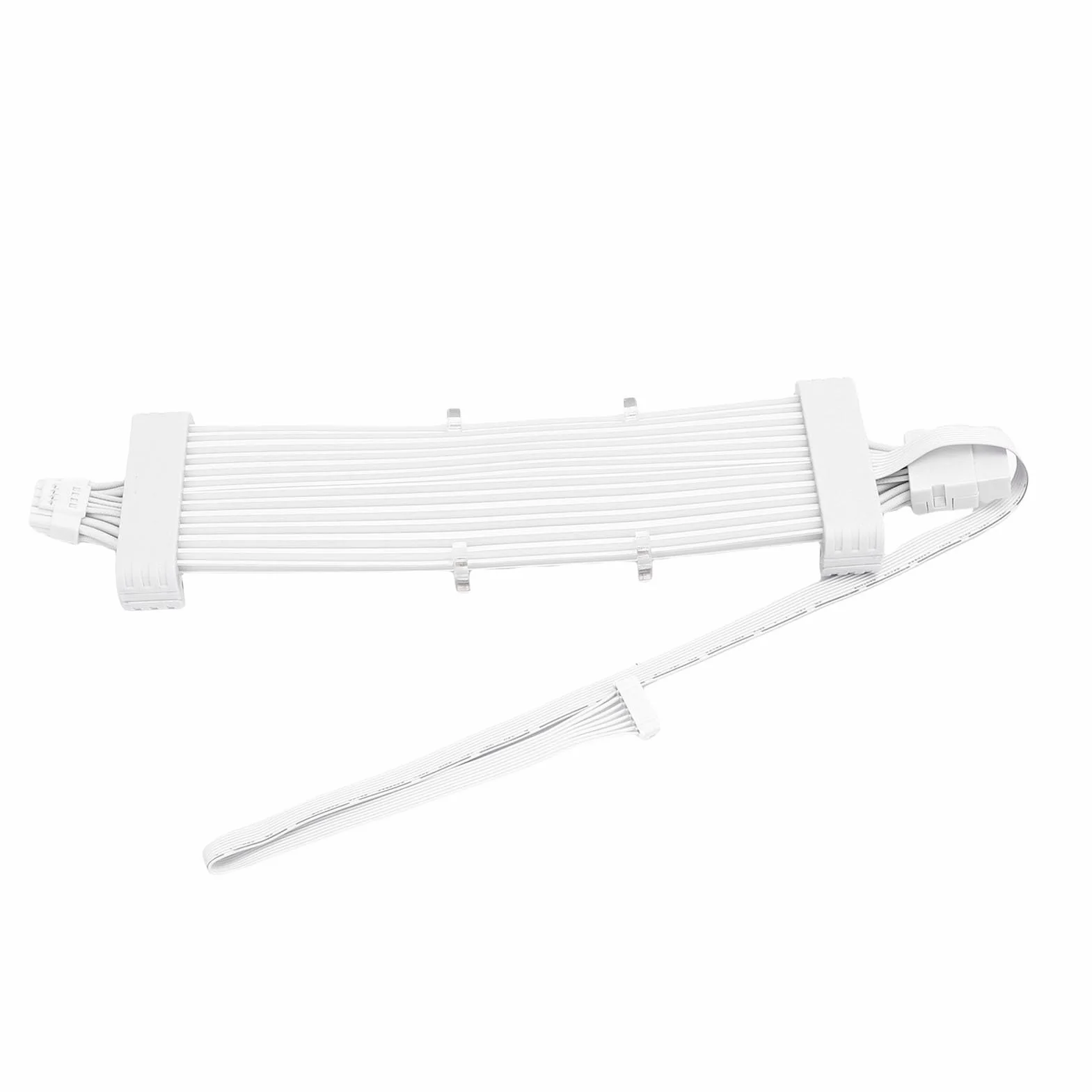 Naroote Kabel Zasilacza ARGB, Miękka Elastyczna Silikonowa Taśma LED, 120 Koralików 16,8 Mln Kolorów 16PIN Kabel ARGB do Płyty Głównej Komputera PC Obudowa Karty Graficznej Decor (Kontroler SK3 Biały)