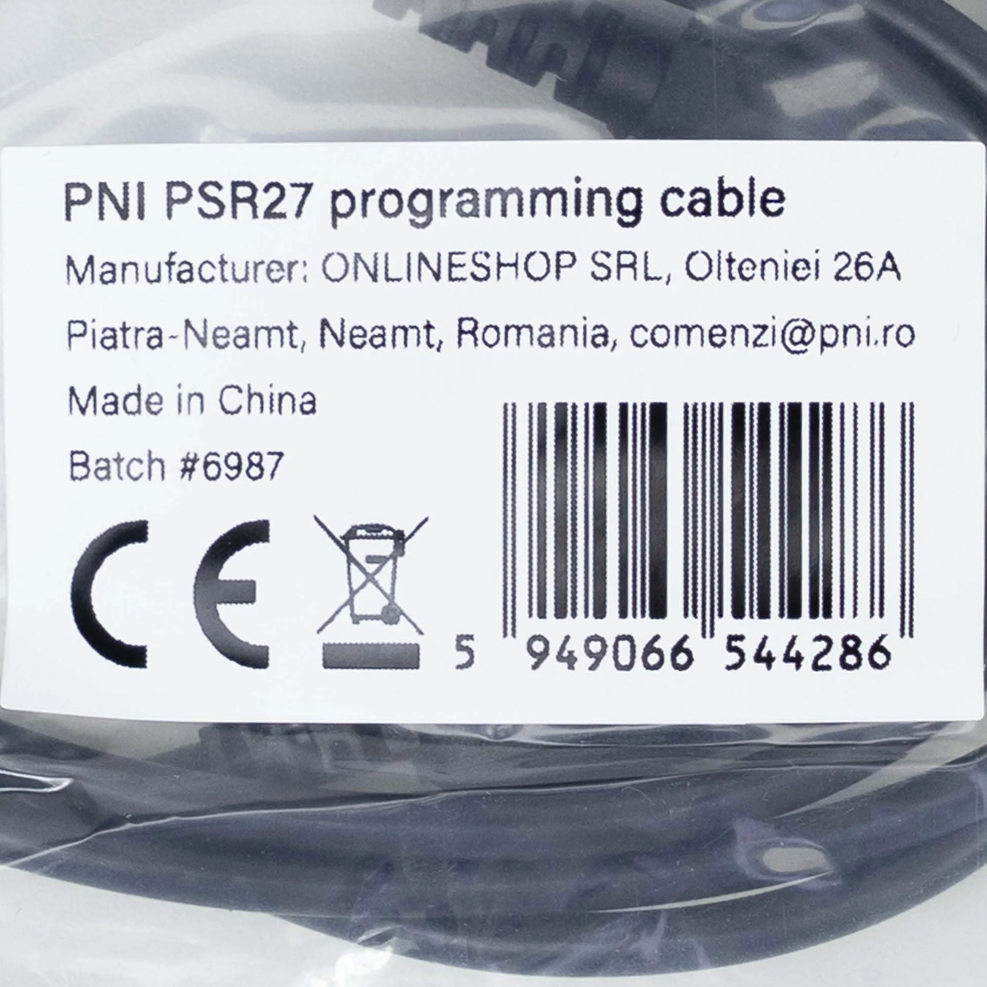 Kabel do programowania PNI PSR27 do skanera PNI HAM27