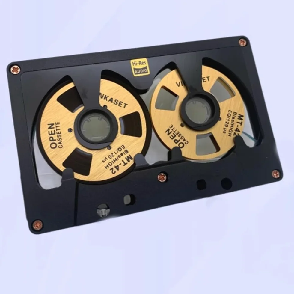 Kaseta audio z rolką 50 minut pusta taśma dwustronna metalowe kółka