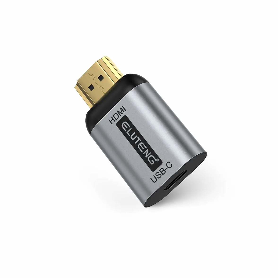 ELUTENG USB C na HDMI 2.0 Adapter, 4K@60Hz USB C gniazdo na HDMI wtyczka Typ C do złącza HDTV Konwerter Thunderbolt 3/4 Adapter do monitorów TV i telewizorów