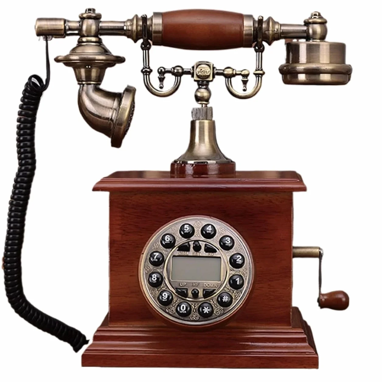 Telefon Retro, Telefon Stacjonarny Z Przyciskami, Antyczny Telefon, Telefony Vintage Z Podświetleniem, Telefon Stacjonarny Do Domu, Wystroju, Salonu, Sypialni, Biura,