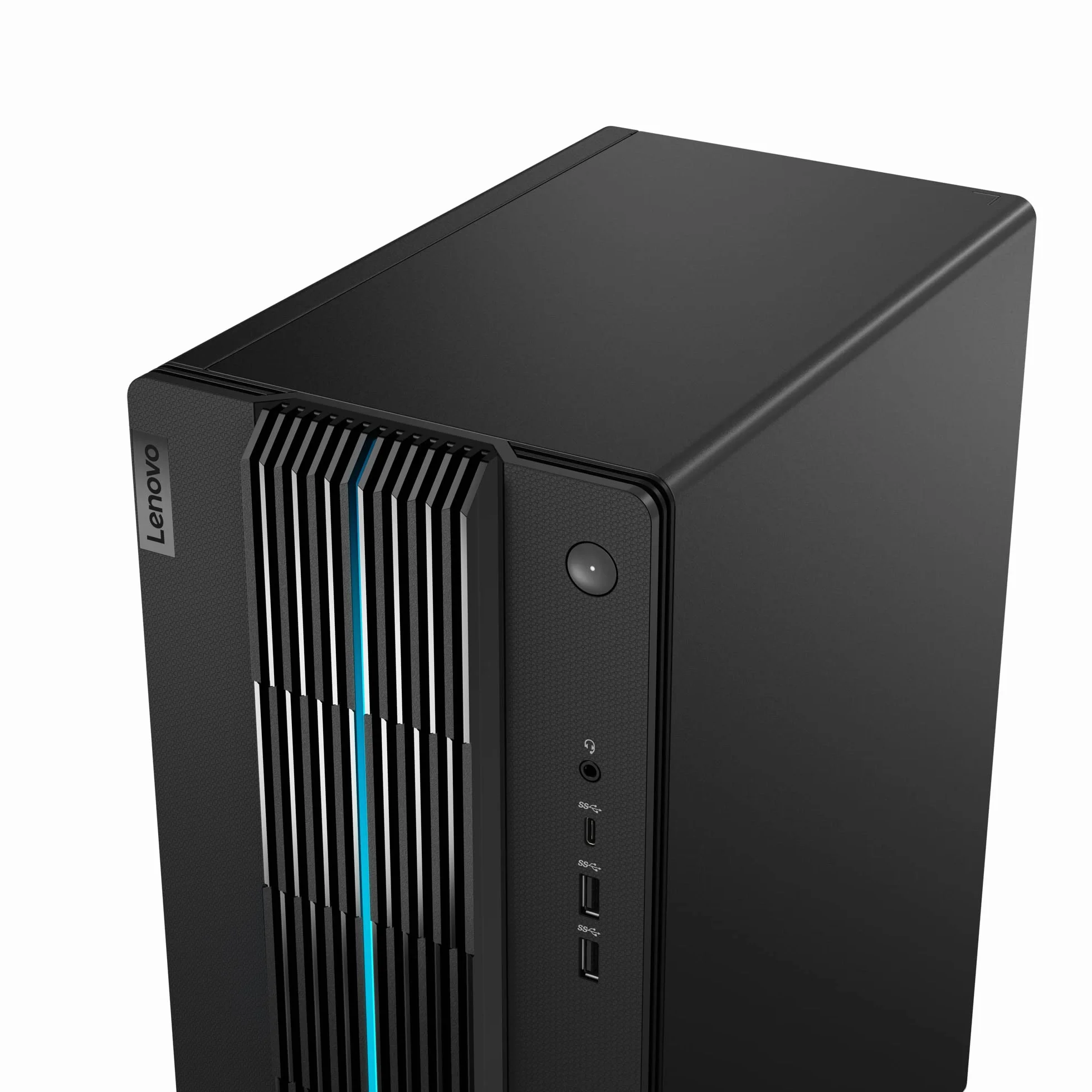 Lenovo Ideacentre Gaming 5 17ACN7 - komputer stacjonarny (AMD Ryzen 5 5600G, 8GB RAM, 512GB SSD, NVIDIA GeForce RTX 3050-12GB, Windows 11 Home) AZERTY klawiatura i mysz USB - czarna