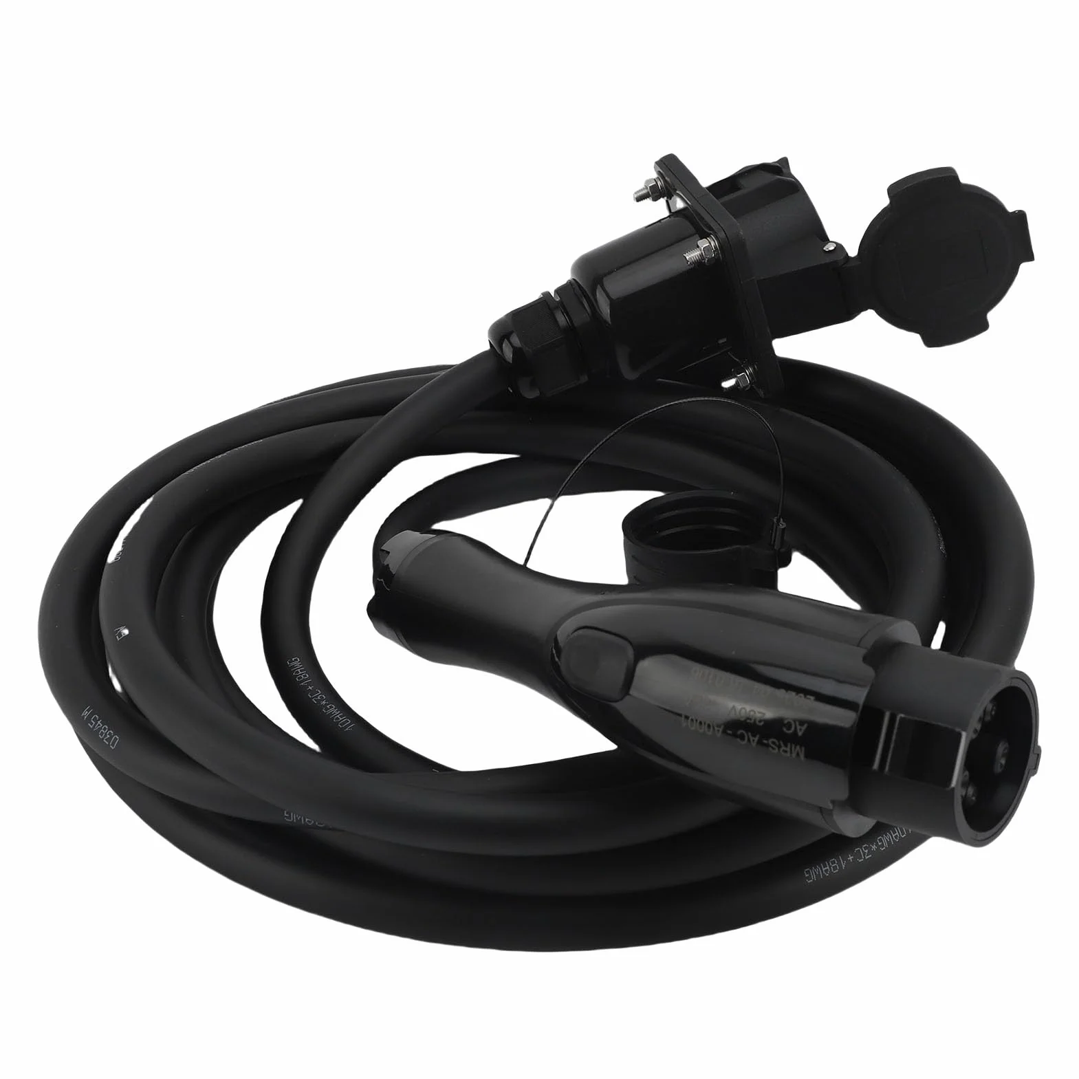 Tbest Kabel ładowarki EV Typ 1 Przedłużacz ładowania EV J1772 Przedłużacz Kabel ładujący Typu 1 32A 7,6KW 19,69ft IP54 środek Zmniejszający palność do Pojazdów Elektrycznych