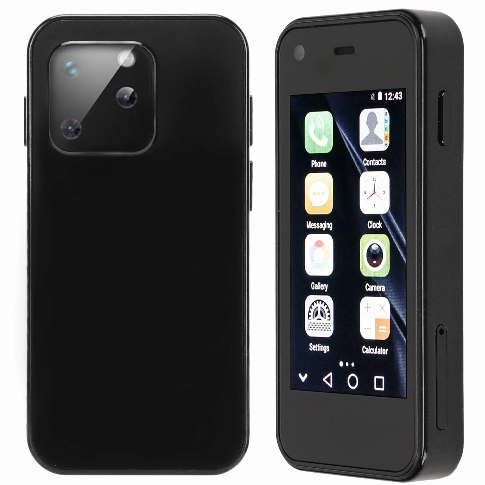 Mini Smartfon, Czterordzeniowy Odblokowany Telefon Komórkowy z Androidem 6.0 Telefon Komórkowy dla Dzieci i Dorosłych, Ekran 2.5" HD, 3G Dual SIM, 1GB 8GB ROM, WiFi, Bluetooth,