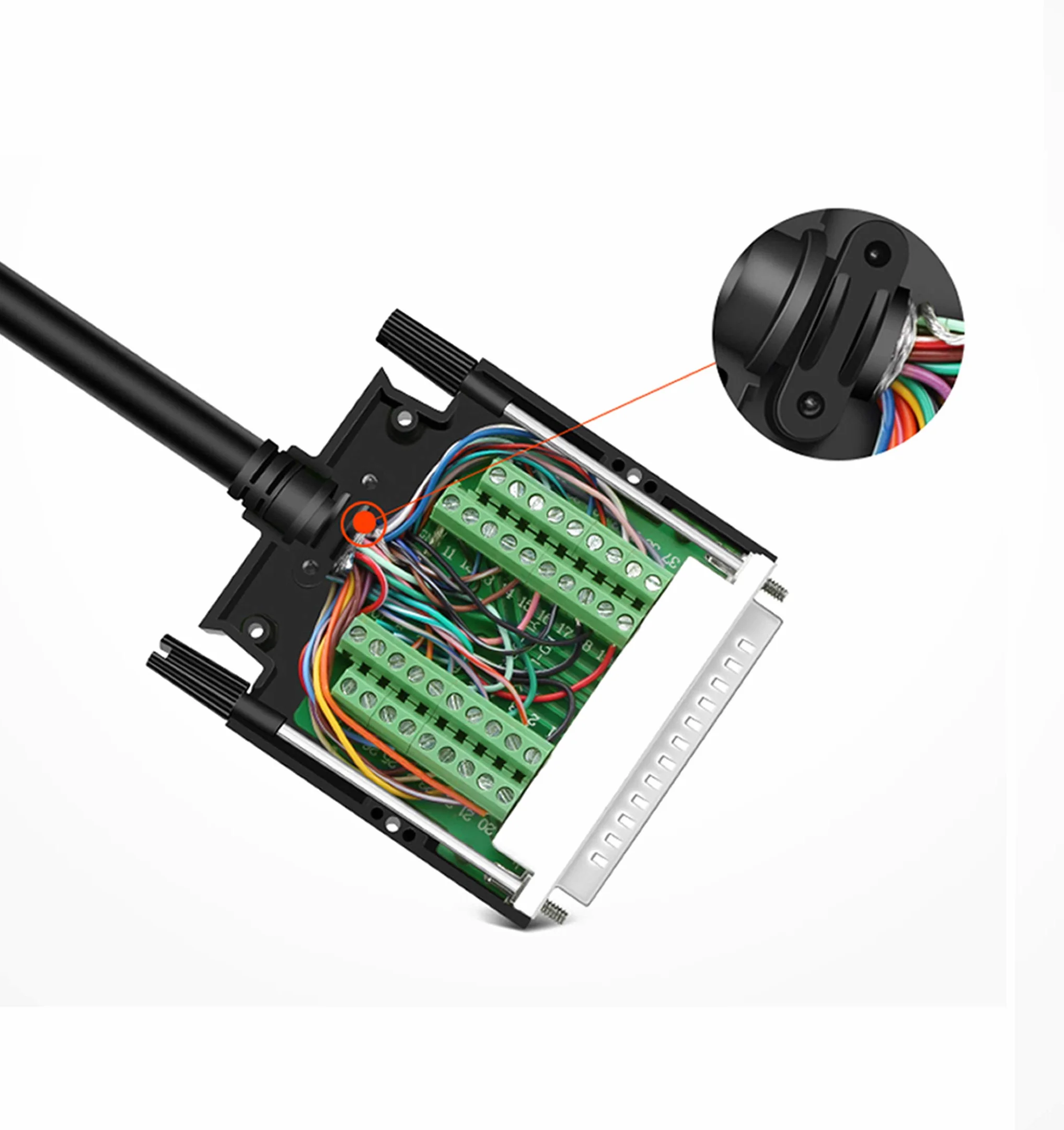 Adapter RS232 D-SUB DB37 żeński bez szwu 37-pinowy złącze Breakout Board
