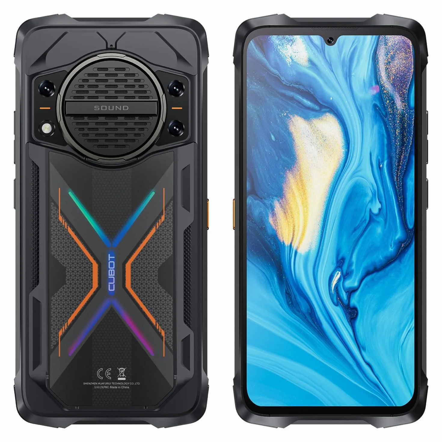 KingKong Power 3 - Smartfon 6,72" FHD+ 120Hz, 24GB (12GB+12GB rozszerzalne) RAM i 256GB ROM, aparat główny 100 MP, bateria 10200mAh, Android 14, procesor Helio G99 Octa-Core, kolor czarny.