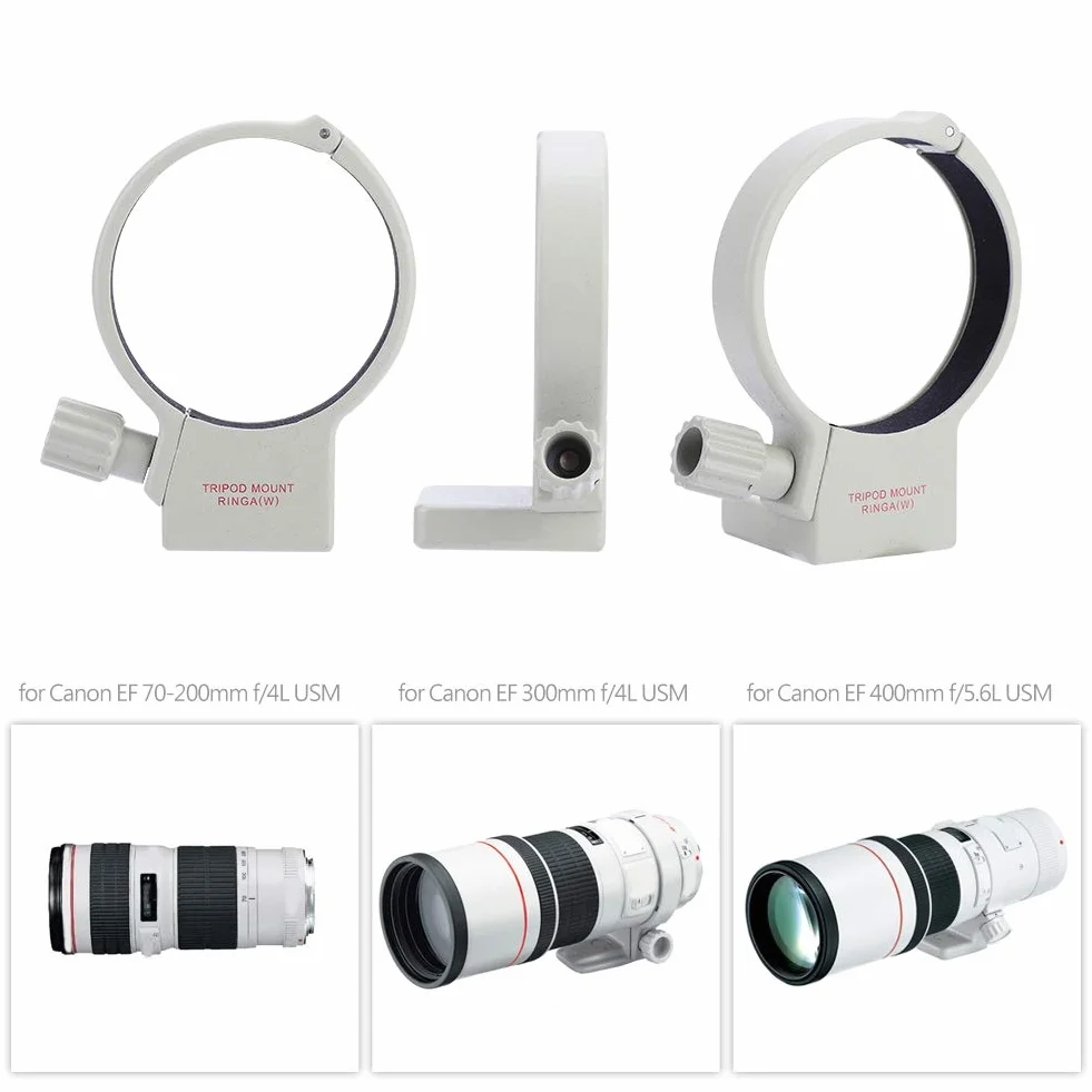 DeWin Obiektyw statywu pierścień 70-200mm F4, kołnierz ze stopu aluminium dla F4/F4L is USM