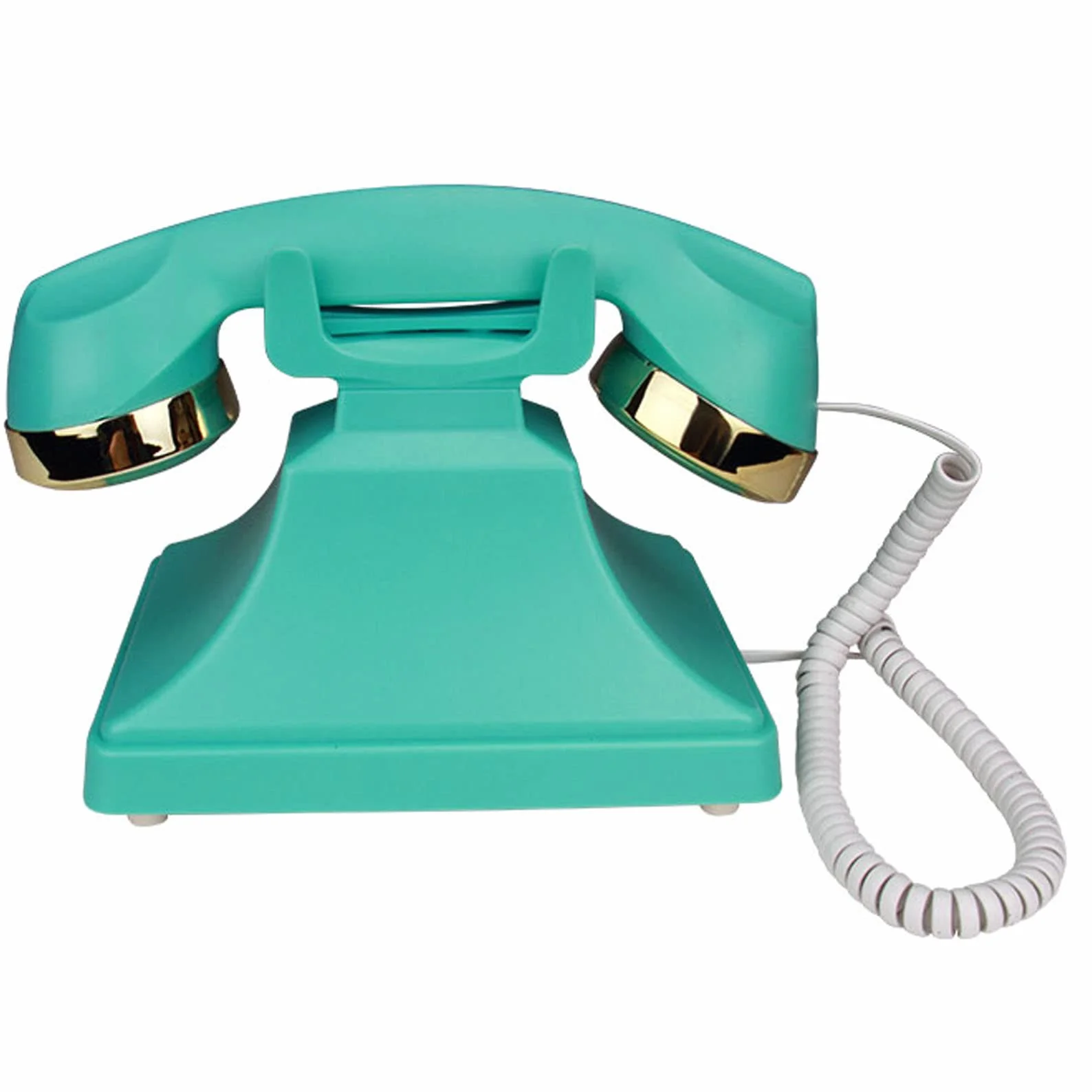 Przewodowe telefony telefoniczne Telefony domowe Telefon stacjonarny w stylu retro, Klasyczny, staroświecki styl Biurko stacjonarne TelepWystrój domowego biura