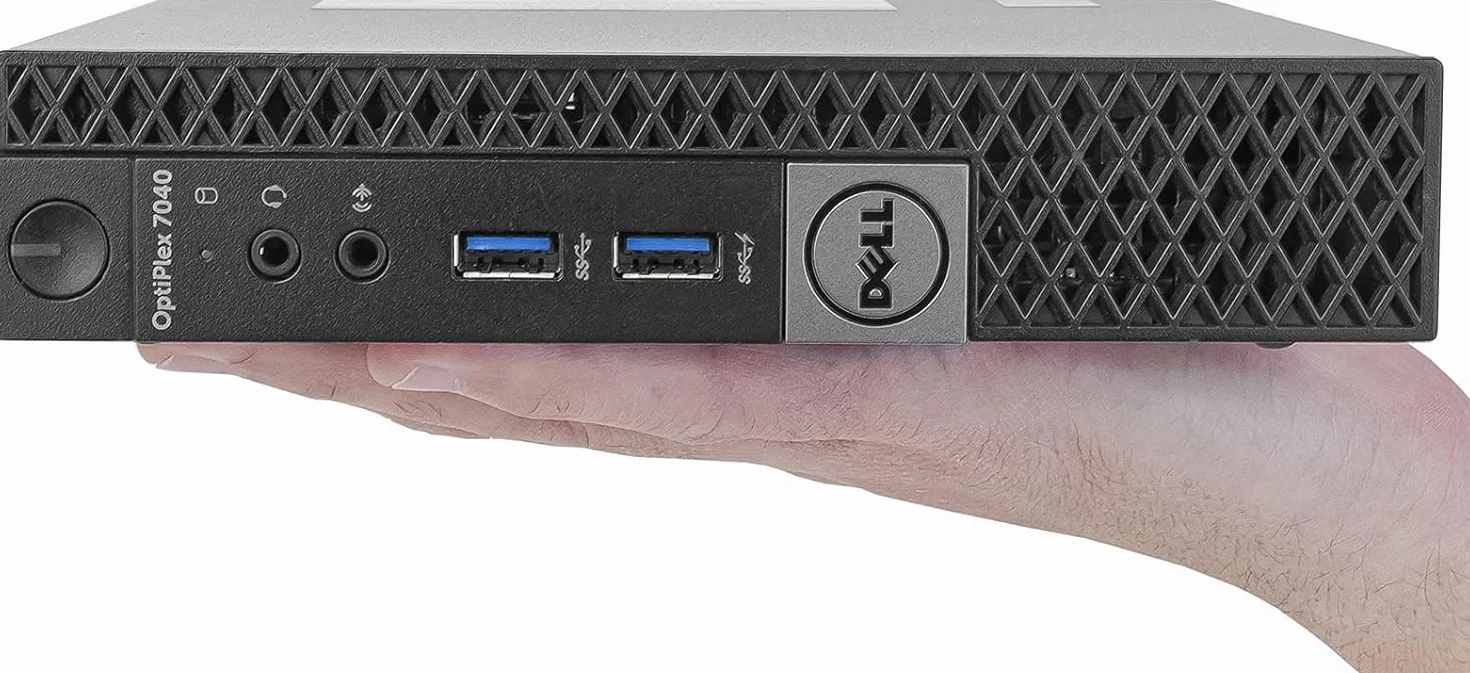 Dell Optiplex 7040 Mini Komputer stacjonarny Intel Core i5-6400T RAM 8GB DDR4 SSD 240 GB USB 3.2 Gen 1 Pro (odnowiony) (bez urządzeń peryferyjnych)