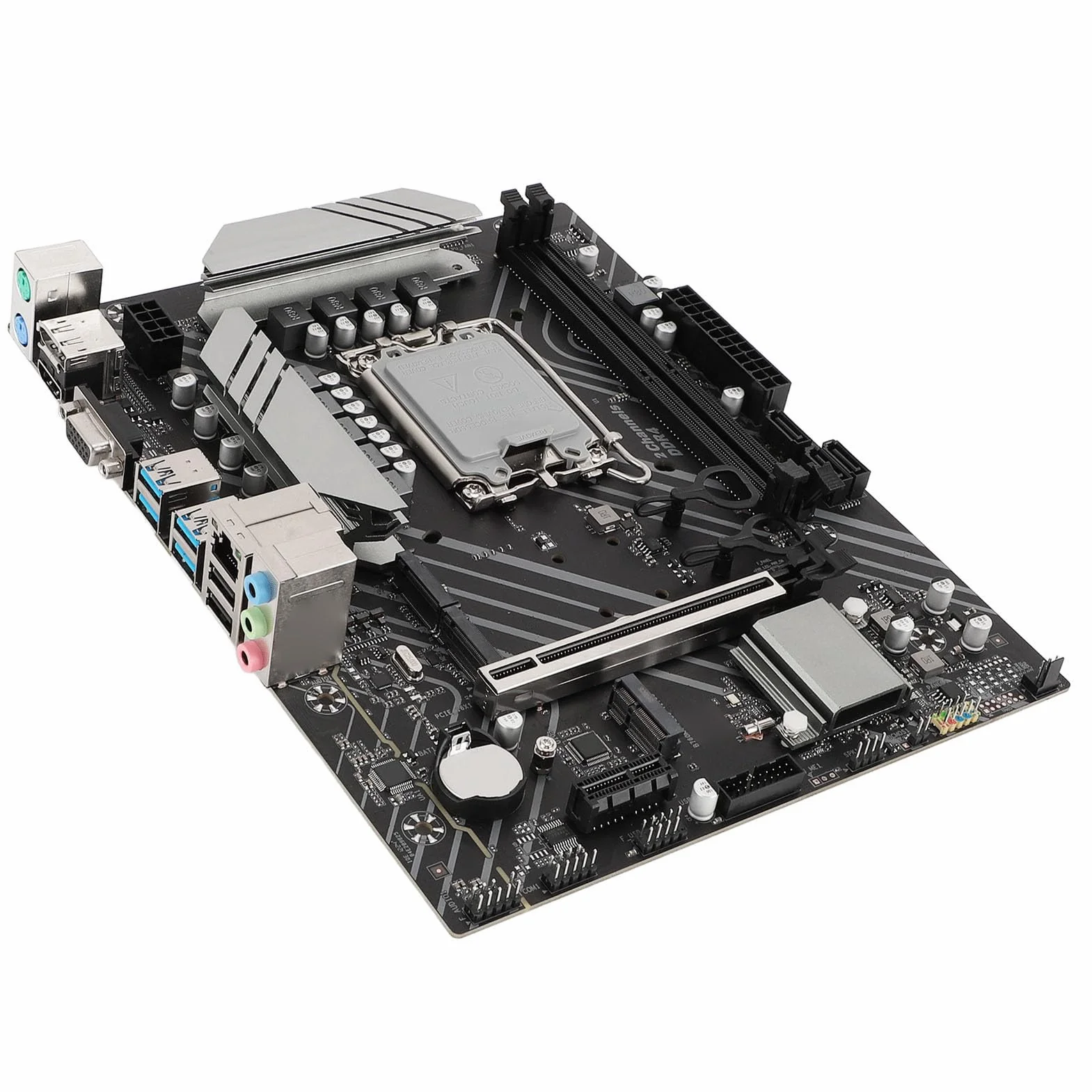 Płyta Główna do Gier B760M4, Płyta Główna DDR4 RAM 1000Mbps LAN Mining dla Procesora LGA 1700, Dwa Gniazda M.2, M.2 Wi Fi, PCIE X16 Gen 4.0, USB3.2 Gen1 X4, USB2.0 X2, Serial