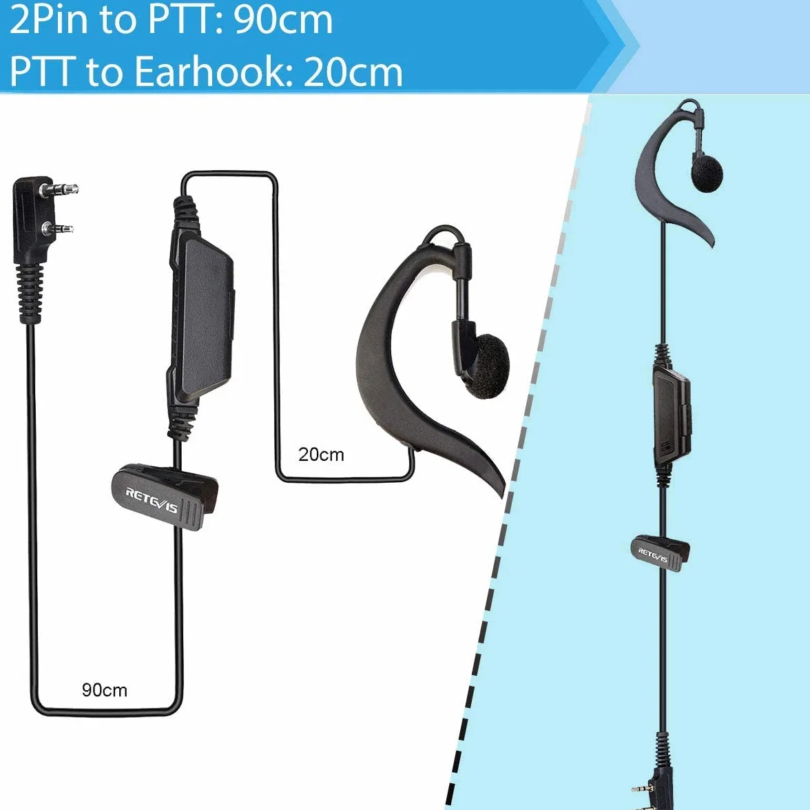 Retevis RT618 Walkie Talkie Dual Ptt, Ultracienkie Radio 2-DrożNe Bez Licencji Pmr446, Walkies Z 5-Portową łAdowarką Usb, PrzenośNy Walky Talky Dla KelneróW W Restauracjach, Hotelach (Czarny, 5 Sztuk)