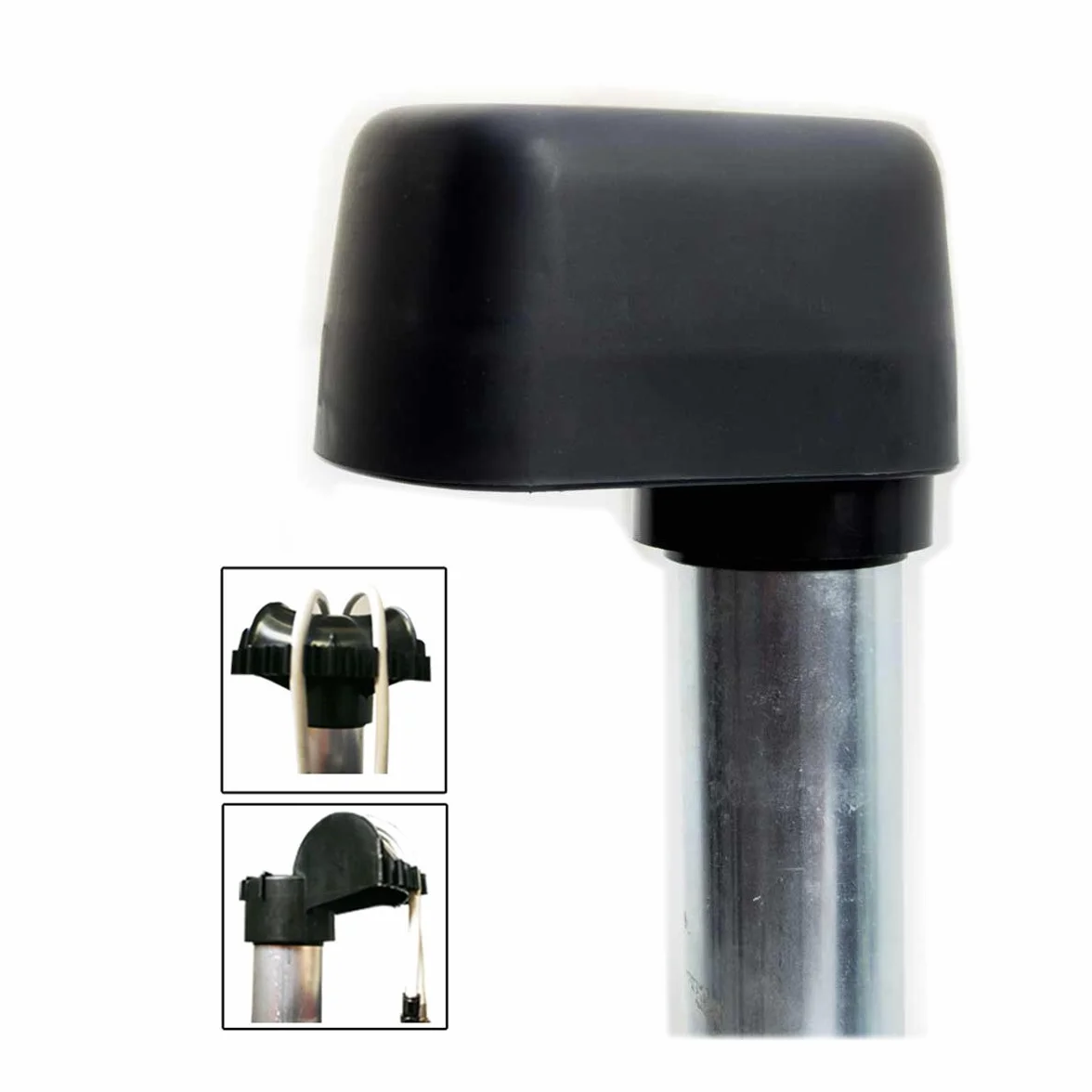 PremiumX nasadka masztu z otworem na kabel, duża do masztu SAT i uchwytu krokwi dachowych 48 mm 60 mm