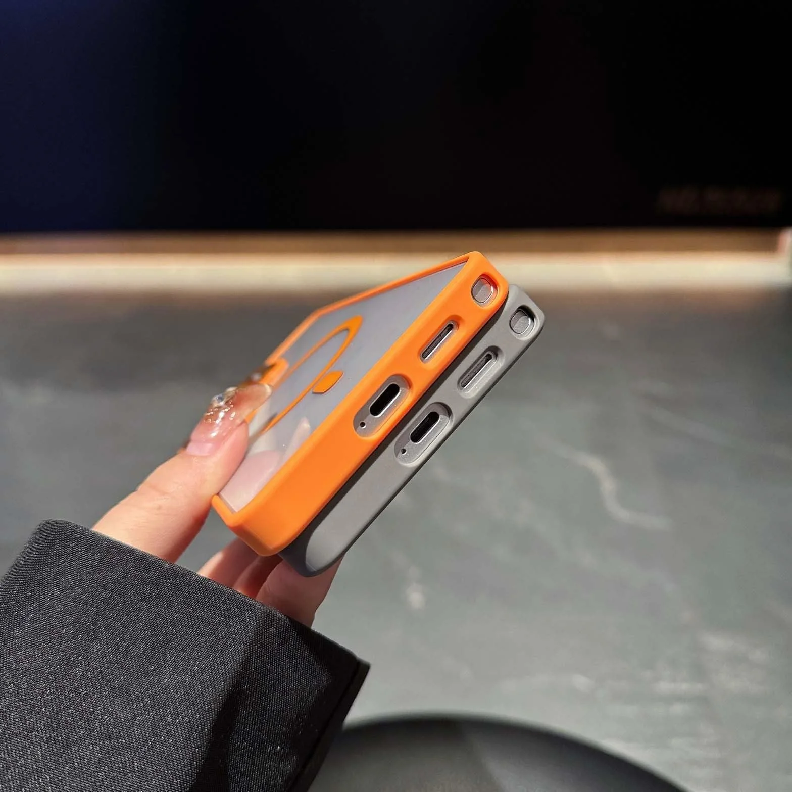Generic etui kompatybilne z Samsung Galaxy S24 (kolor: ciemnoniebieski) futerał na obiektyw aparatu twardy tył twardy silikonowy futerał