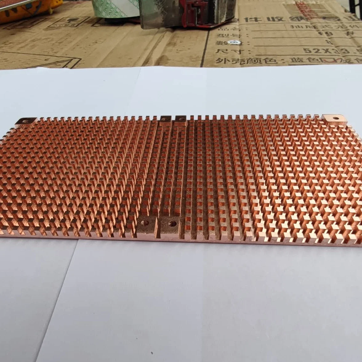 Radiator z czystej miedzi, pomocniczy grzejnik górniczy, pomocniczy grzejnik karty graficznej, chłodzenie pamięci wideo, odpowiedni do RTX3090 3080, można zainstalować wentylator