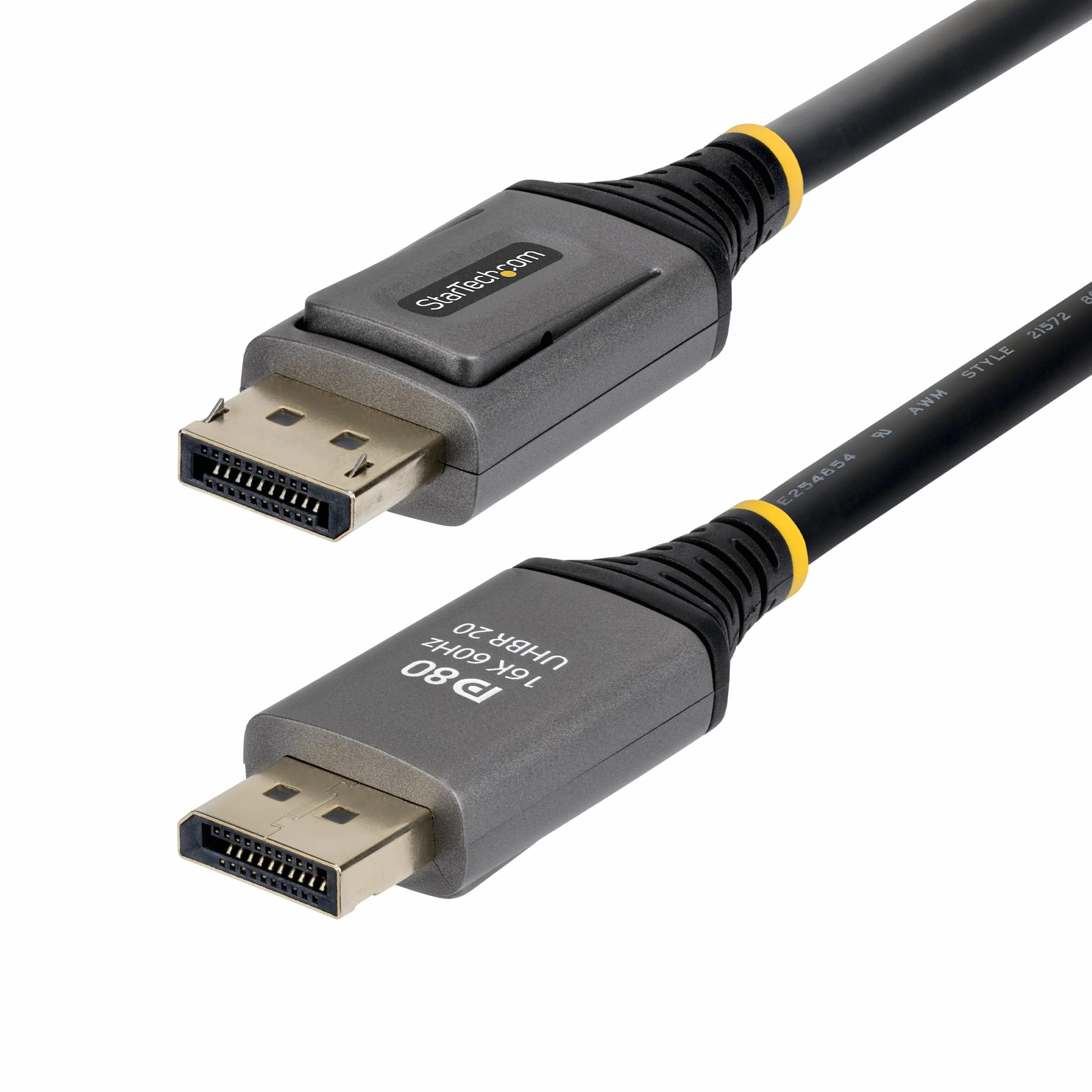 StarTech Kabel DisplayPort 2.1 o długości 2 m, certyfikat VESA DP80, 10K/8K 60 Hz, nieskompresowany, 16K 60 Hz / 8K 240 Hz z DSC 1.2a, kabel monitora DP 2.1