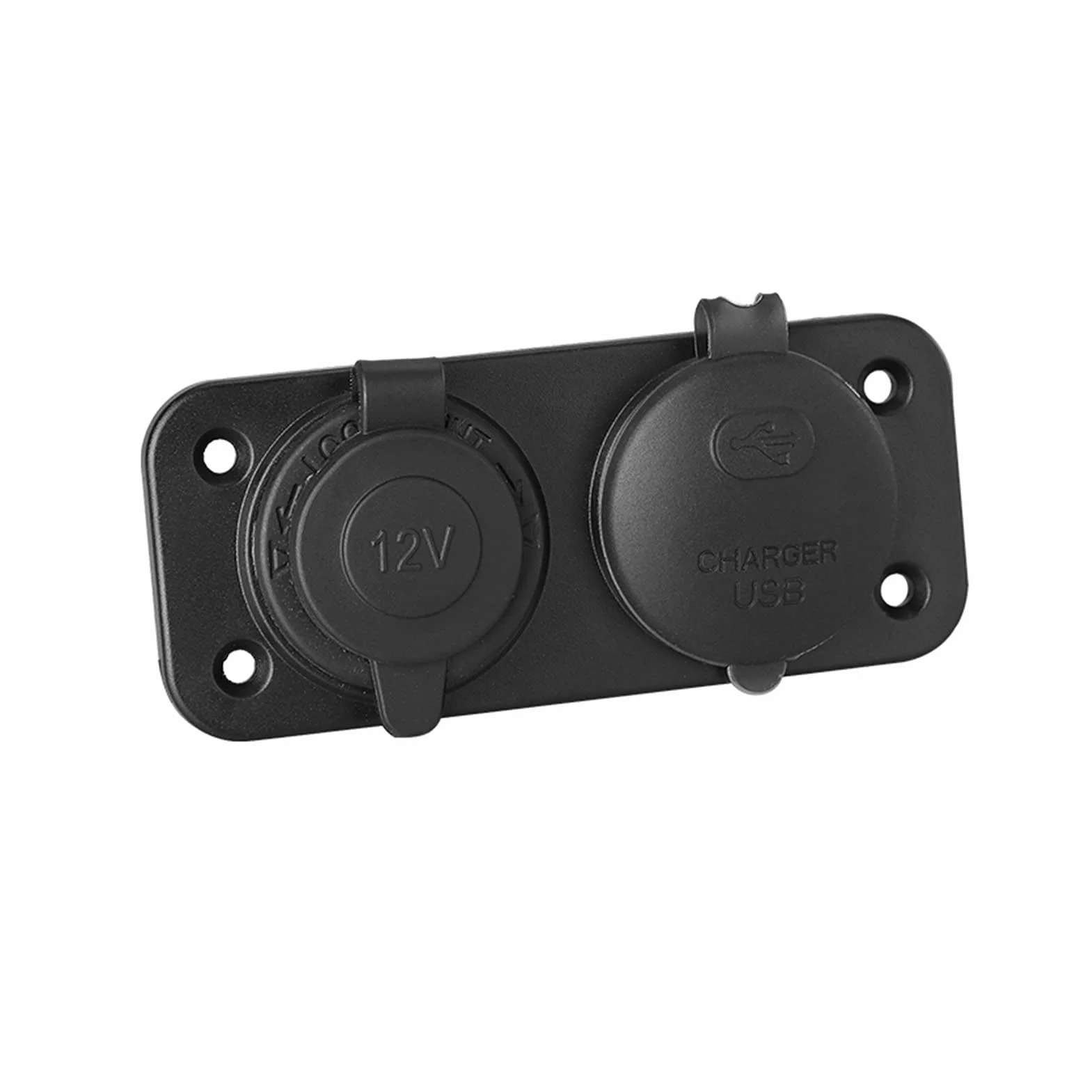 Ładowarka samochodowa, Gniazdo samochodowe USB 12 V typu C, montaż na panelu, 2-portowe(Pd and Qc3.0 Port)