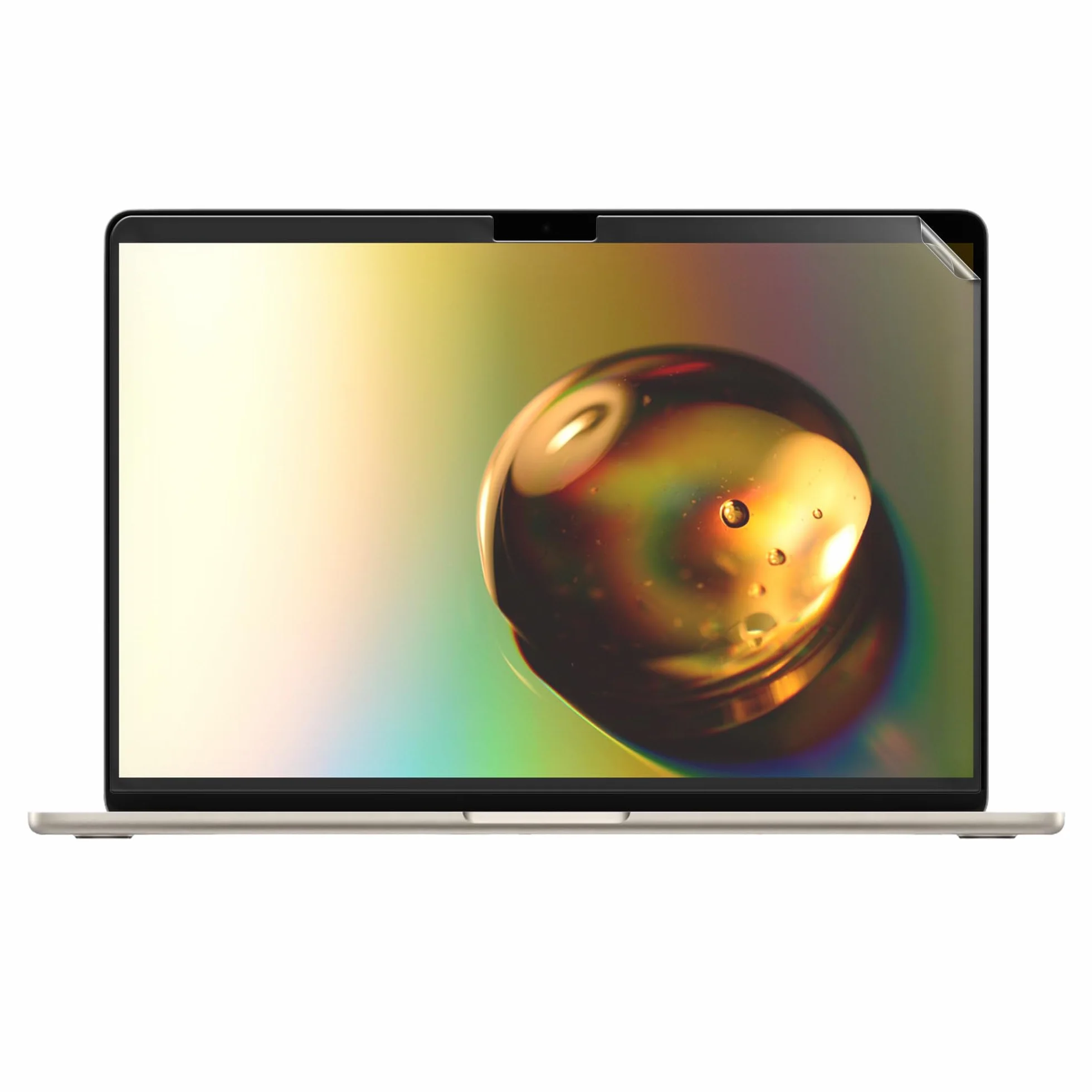 kwmobile Osłona ekranu kompatybilna z Apple Macbook Air 13,6 M3 2024 A3113 / M2 A2681 - osłona ekranu matowa antyodblaskowa folia wyświetlacza