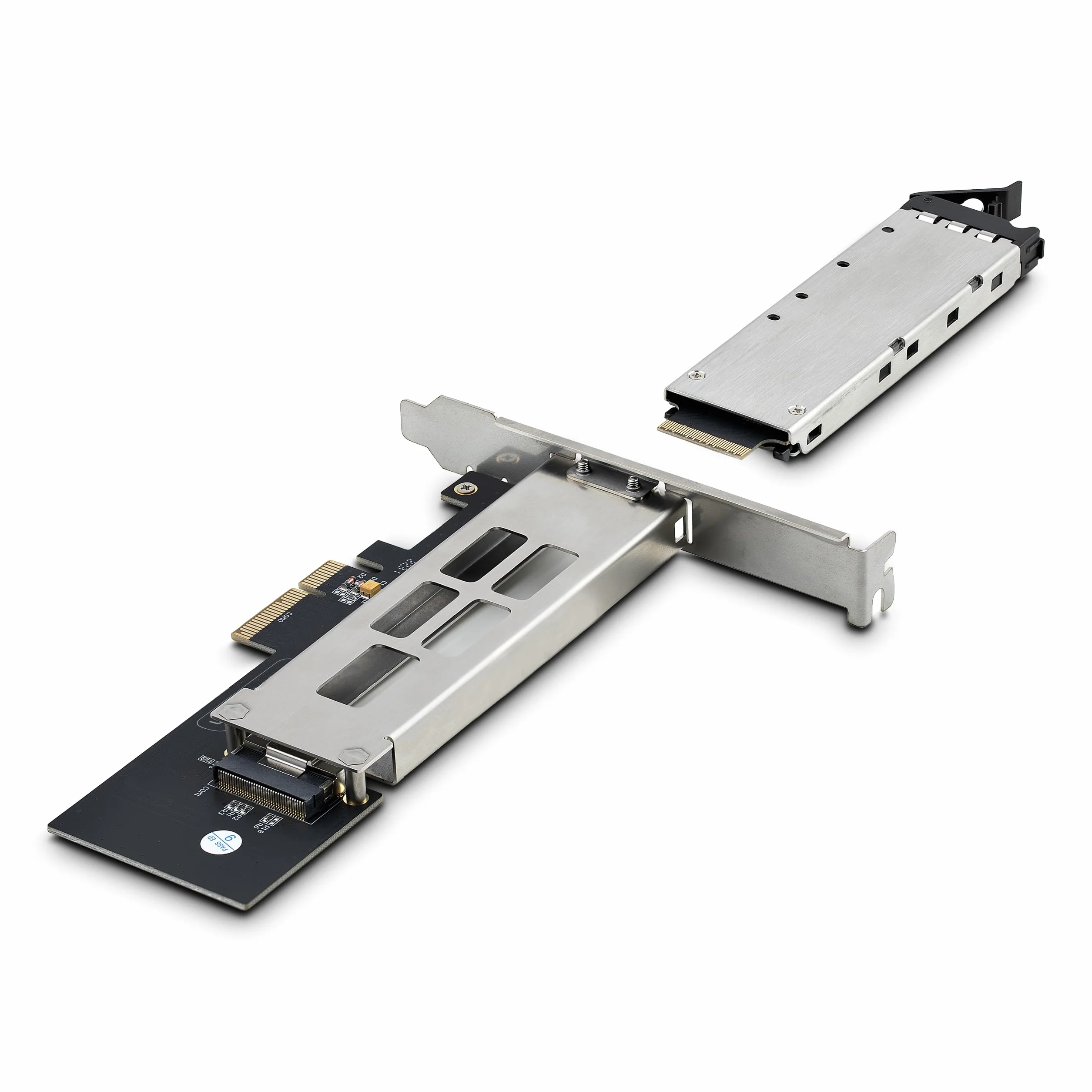 StarTech.com M.2 NVMe SSD na PCIe x4 Mobile Rack/płyta montażowa ze zdejmowaną tacą na gniazdo rozszerzeń PCI Express, instalacja beznarzędziowa, kieszeń na dysk PCIe 4.0/3.0 Hot-Swap, blokada