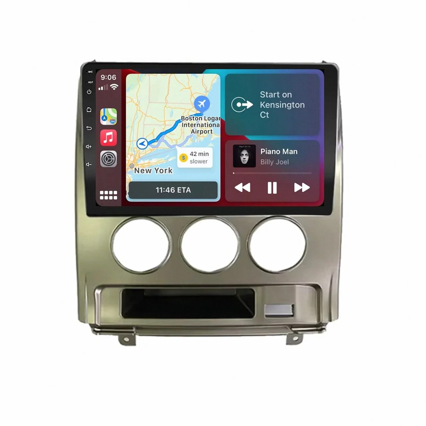 Car Radio dla Mitsubishi Delica D5 2007-2009 Android 15 9 Inch Touch Screen with Wireless Carplay Android Auto For, 8 Core 4G+64G