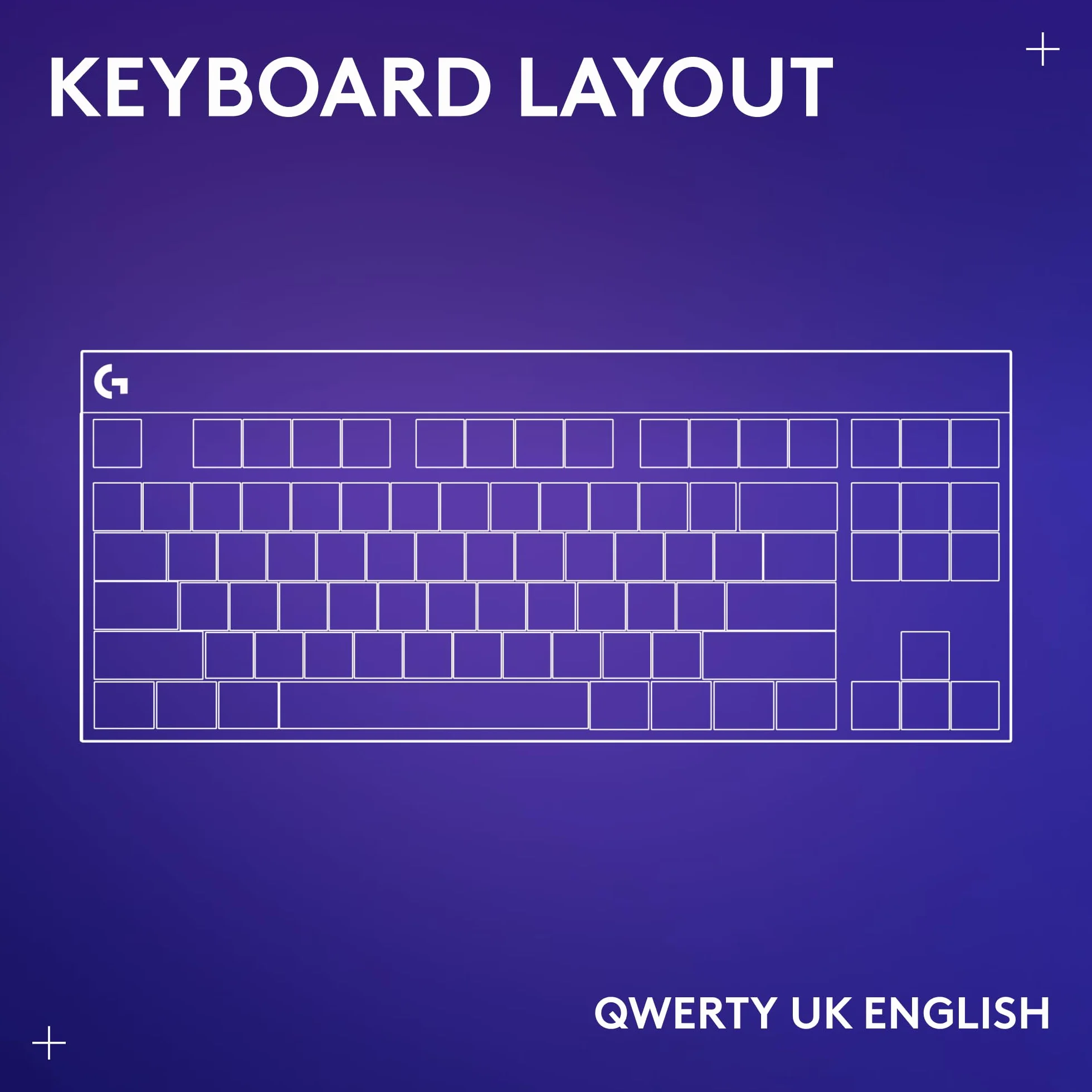 Logitech G G515 TKL, przewodowa niskoprofilowa klawiatura do gier | QWERTY układ UK angielski - Czarny