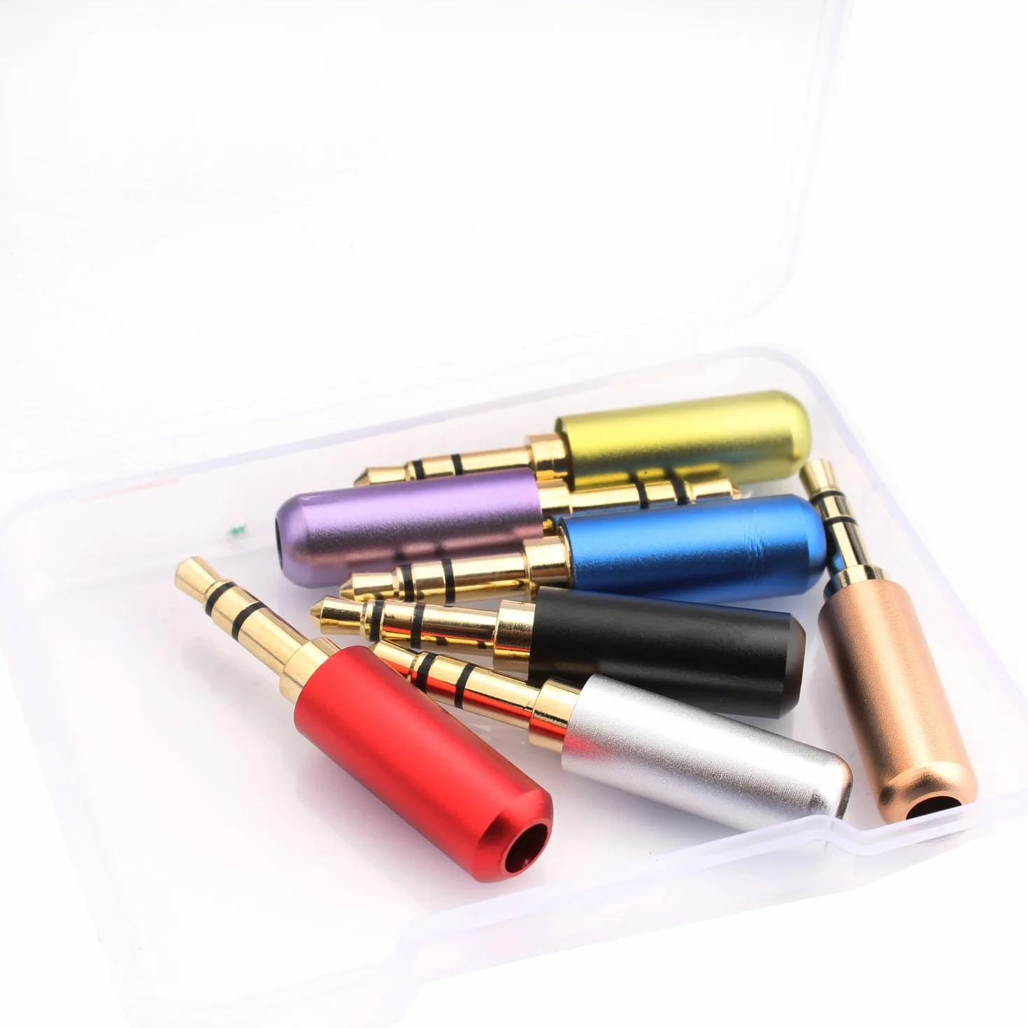 RUNCCI-YUN 7 szt. wtyczek stereo 3,5 mm, gniazdo audio 1/8" typu lutowane 3,5 mm złącze DIY 3,5 mm gniazdo słuchawkowe zamienne gniazdo audio 3,5 metalowa naprawa TRS 3-biegunowa wtyczka męska stereo