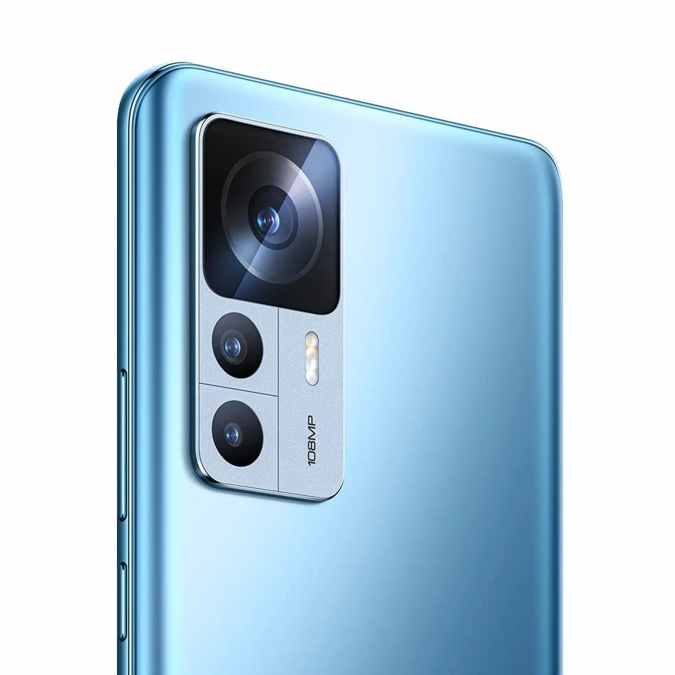 Xiaomi 12T 5G - smartfon 8 + 128 GB, 6,7 cala 120 Hz CrystalRes AMOLED, MediaTek Dimensity 8100-Ultra, 108 MP aparat profesjonalny, inteligentne 120 W, 5000 mAh, przezroczysty niebieski