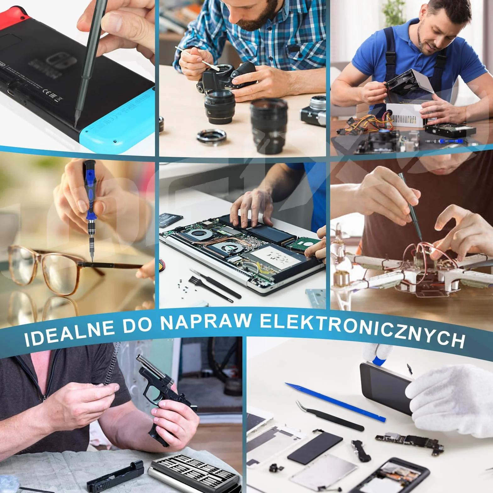 Zestaw narzędzi komputerowych, laptopów zestaw śrubokrętów, 91 pc precyzyjnych elektroniki zestaw naprawczy z Spudger do iPhone/Macbook/ps4/ps5/xbox switch kontrolera,okularów,tabletu,smartfona