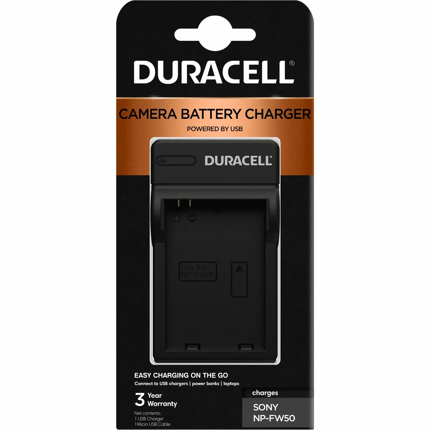 Duracell DRS5962 Ladegerät mit USB Kabel