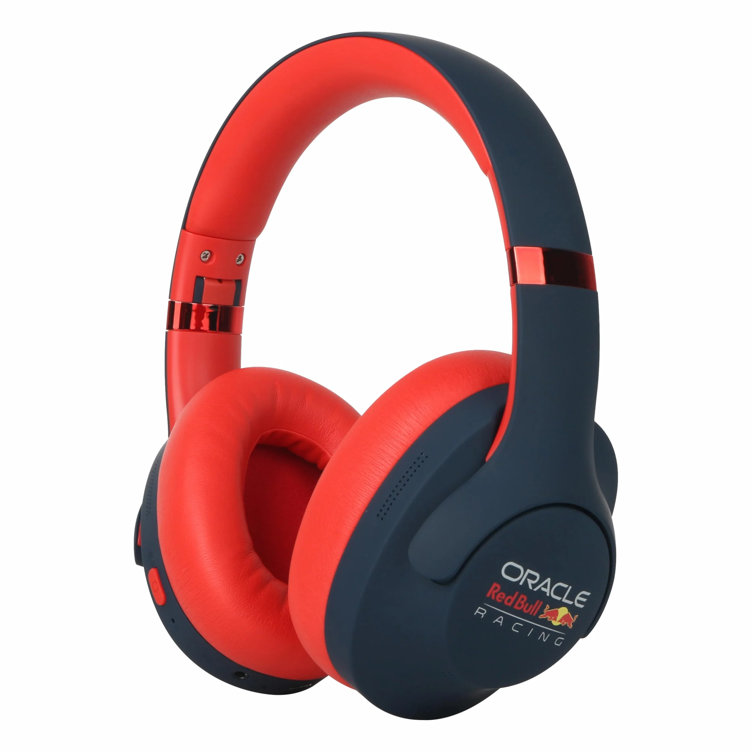 Red Bull Racing RB-HP130 słuchawki Bluetooth ze sterownikiem 40 mm, USB-C, akumulatorem 11 h, przyłączem AUX, składane, bezprzewodowe, nauszne słuchawki z mikrofonem do muzyki, gier, rozmów