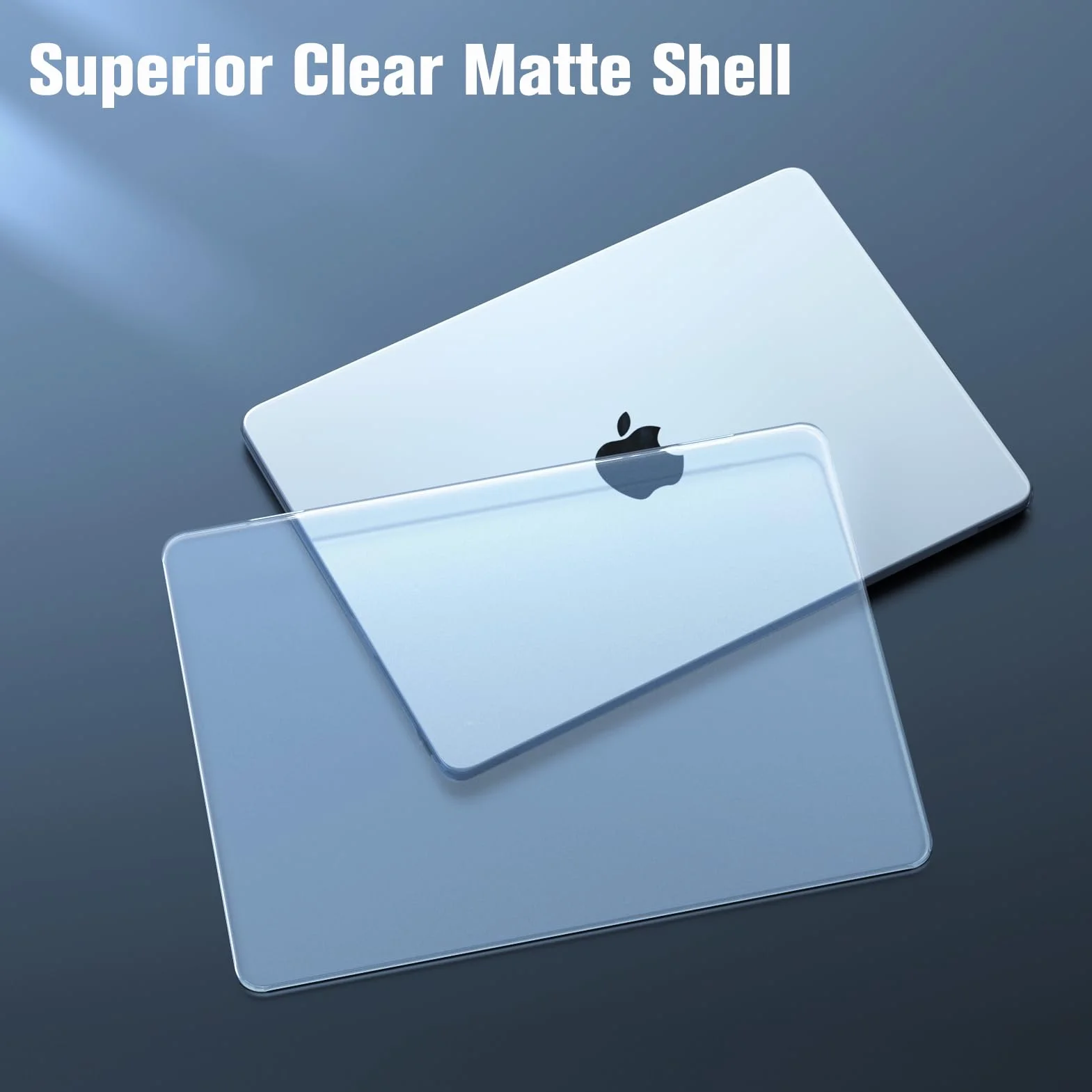 Fintie Etui kompatybilne z MacBook Air 13,6 cala M4 M3 M2 A3240 A3113 A2681 (2025-2022), [100% odpowiada oficjalnemu kolorowi] Premium ultracienkie, matowe, twarde etui ochronne, błękitne