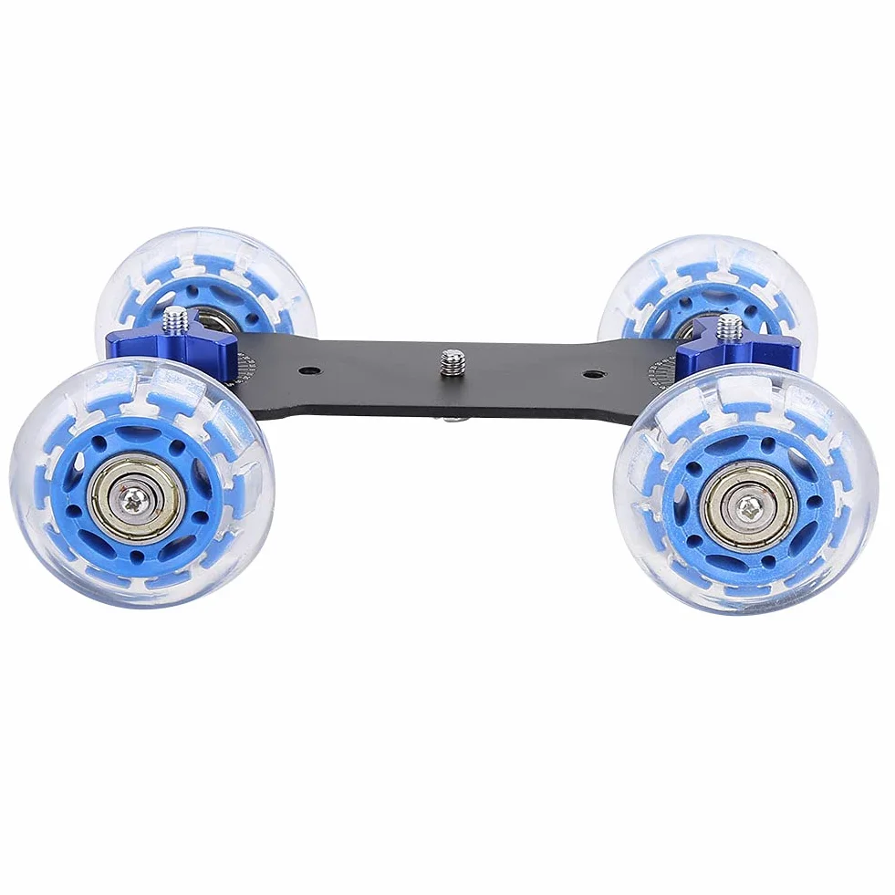 Kamera Dolly Skater, Mini Pulpit 10 KG Obciążenie Szyna Rolkowa Suwak Dolly Skater Samochód do DSLR Kamera