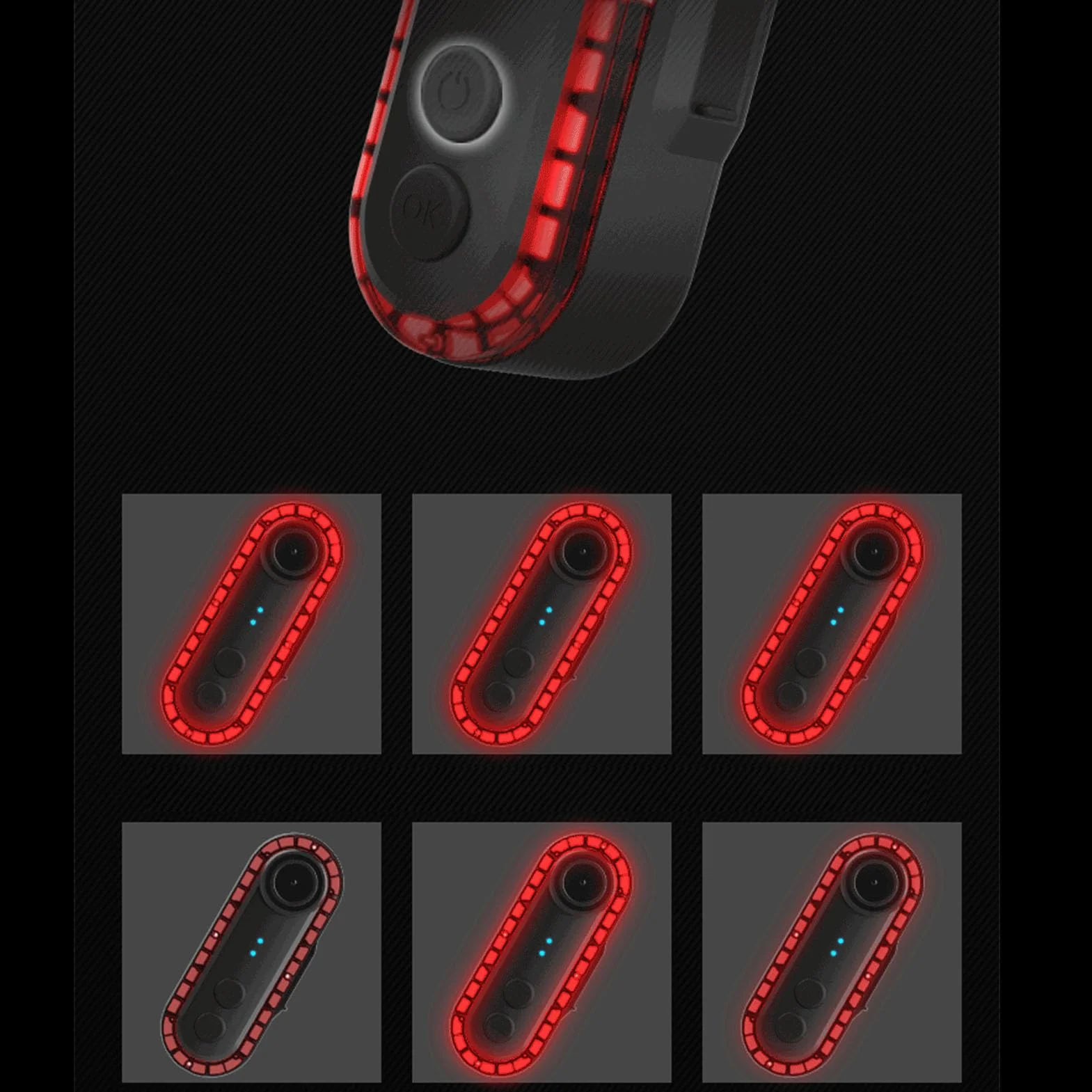 Kamera Tylna Roweru 1080p z światłem Ogonowym, 150 -stopniowe Kąt Rowerowy Aparat Sportowy, IPX6 Water Proof 3500 MAh (64GB)