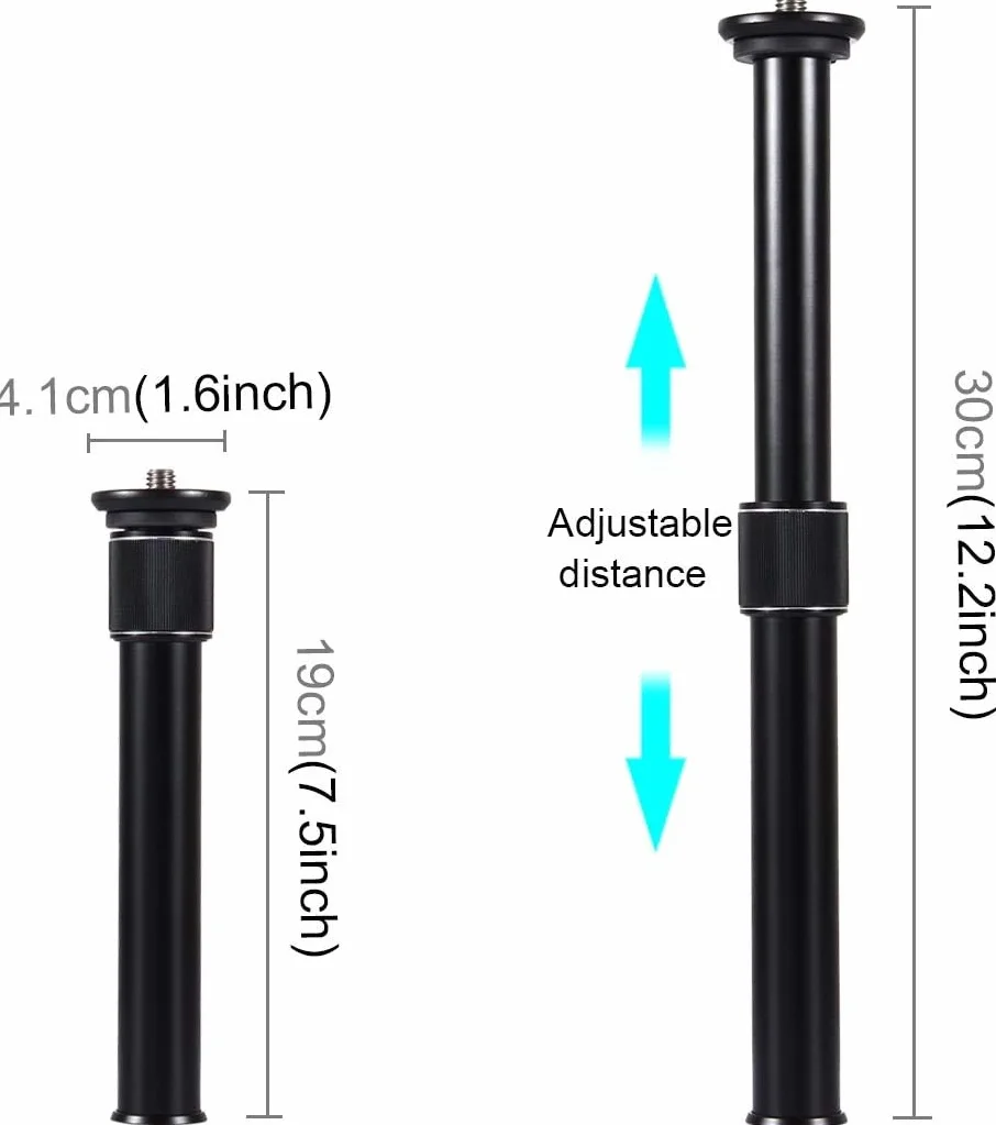 Przedłużacz statywu Przedłużacz statywu Regulowany przedłużacz Monopod Profesjonalny przedłużacz do monopodu do regulowanego stabilizatora statywu