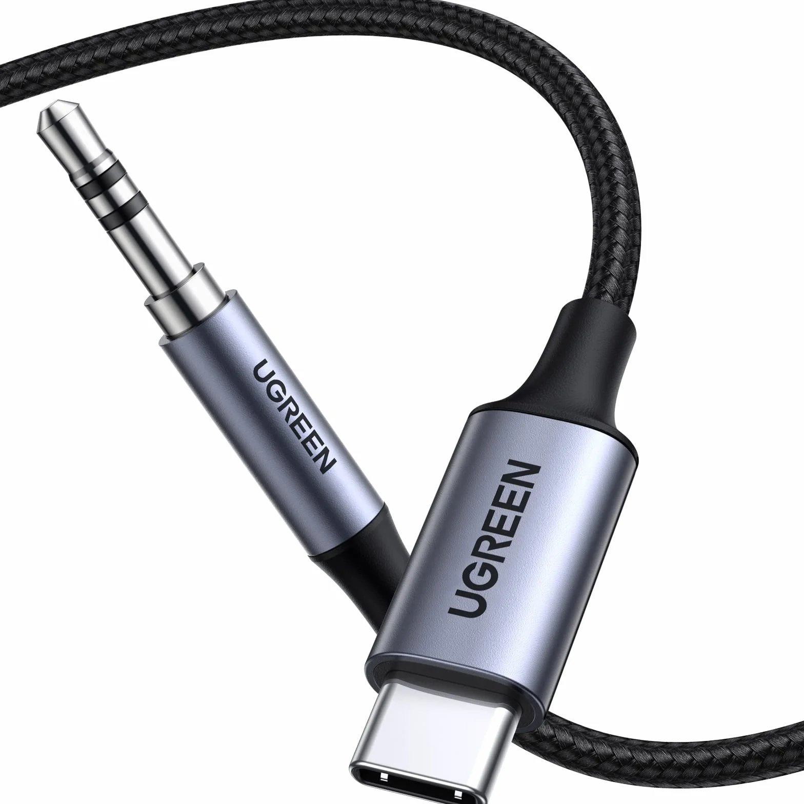 UGREEN Kabel USB C do 3.5 mm Aux z Układem DAC Kompatybilny z Galaxy S23 Ultra/S23+/S23/S22/S22+/S22 Ultra/S21+/S21/S21 Ultra/S20, Google Pixel 4, Pixel 3, itp.(1M)