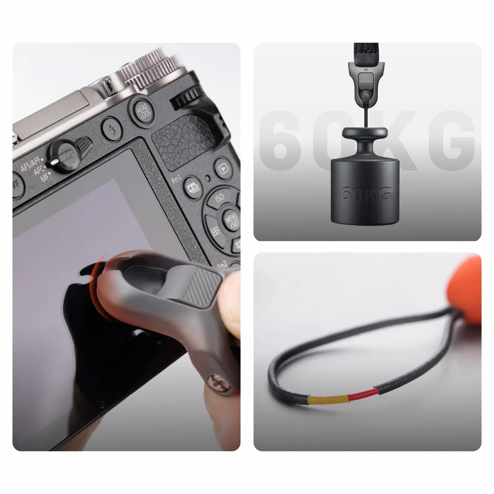 PGYTECH Adapter DIY Szybkiego Montażu do Lustrzanek, Kamer Sportowych, Walkie-talkie, Udźwig 60kg, Kompatybilny z Paskami i Plecakami