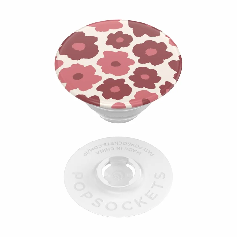 PopSockets: PopGrip - Rozkładany uchwyt i podstawka do telefonów oraz tabletów z wymiennymi krążkami PopTops - Mauve Floral