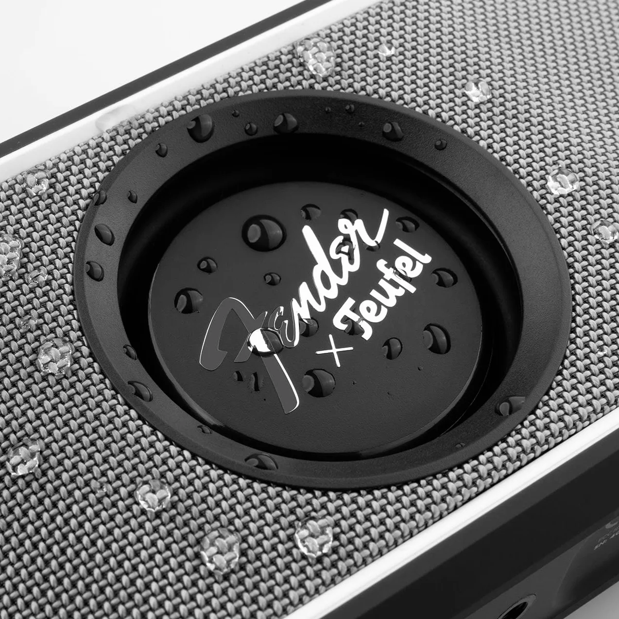 Głośnik Bluetooth Fender x Teufel ROCKSTER GO 2 – przenośny głośnik do użytku na zewnątrz, długi czas pracy baterii (28 h), stopień wodoszczelności IP67, bezprzewodowe przesyłanie muzyki - Steel Black