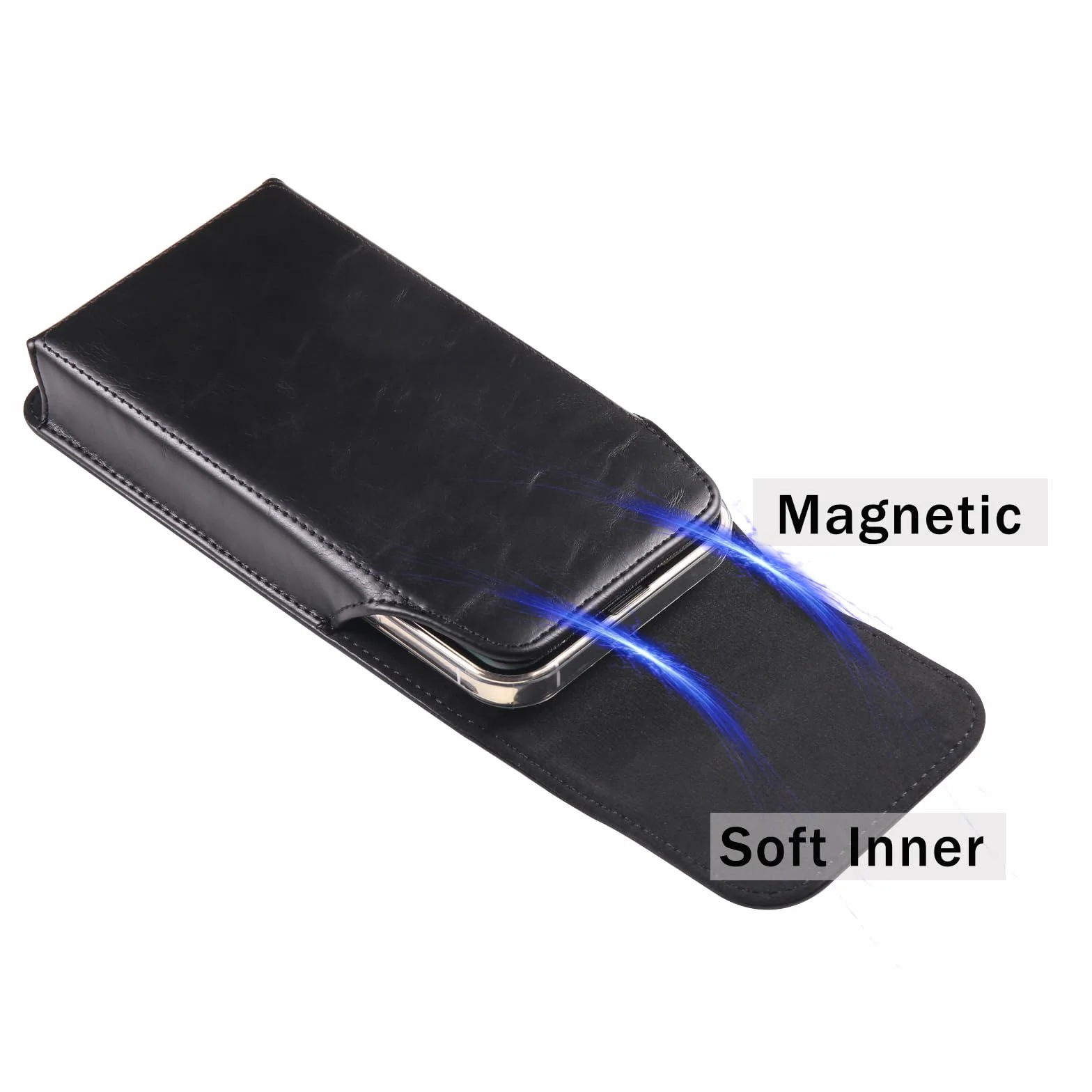 Pionowa skórzana kabura na telefon premium z klipsem na pasek do iPhone 15 14 13 12 11 Pro XR, 6,1-calowy futerał na telefon komórkowy Samsung Galaxy S23, S22, S20 5G, s10e, S7, S6 Edge, S6, S5