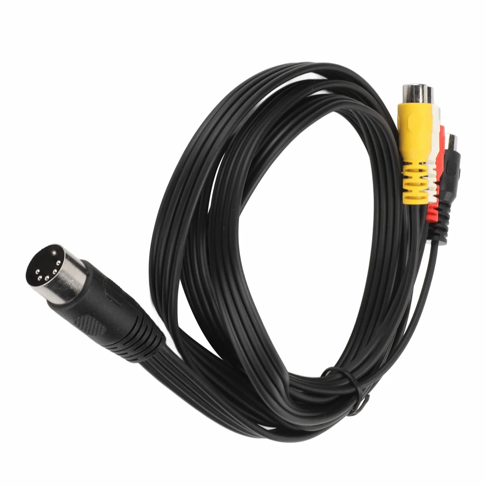 5-pinowy Męski Kabel Din na 4 żeński Przewód do Systemów Stereo Dvd Phono 5-pinowy Magnetowid Din, żeński Kabel Adaptera S Kable Wideo